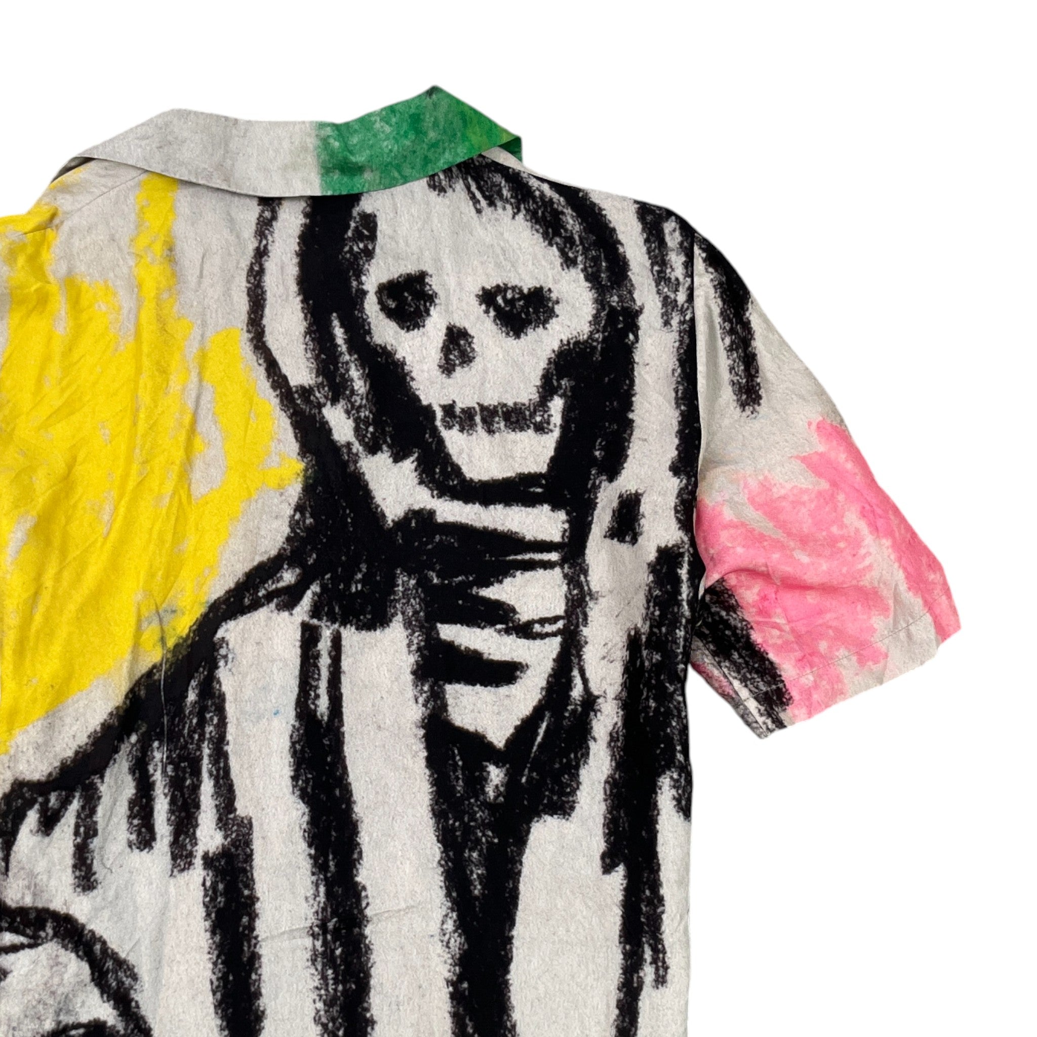 Men's X Wes Lang Reaper Short Sleeve Shirt Multi-Coloured Size M