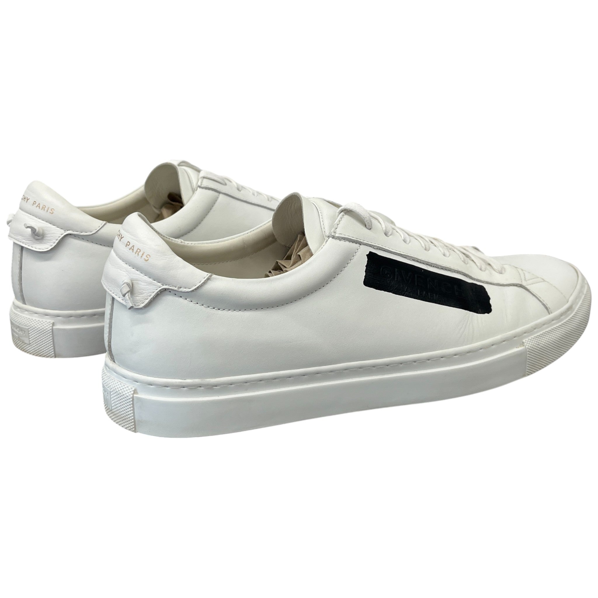 Men's Tape Logo Low Trainers White Size EU 45 / UK 11