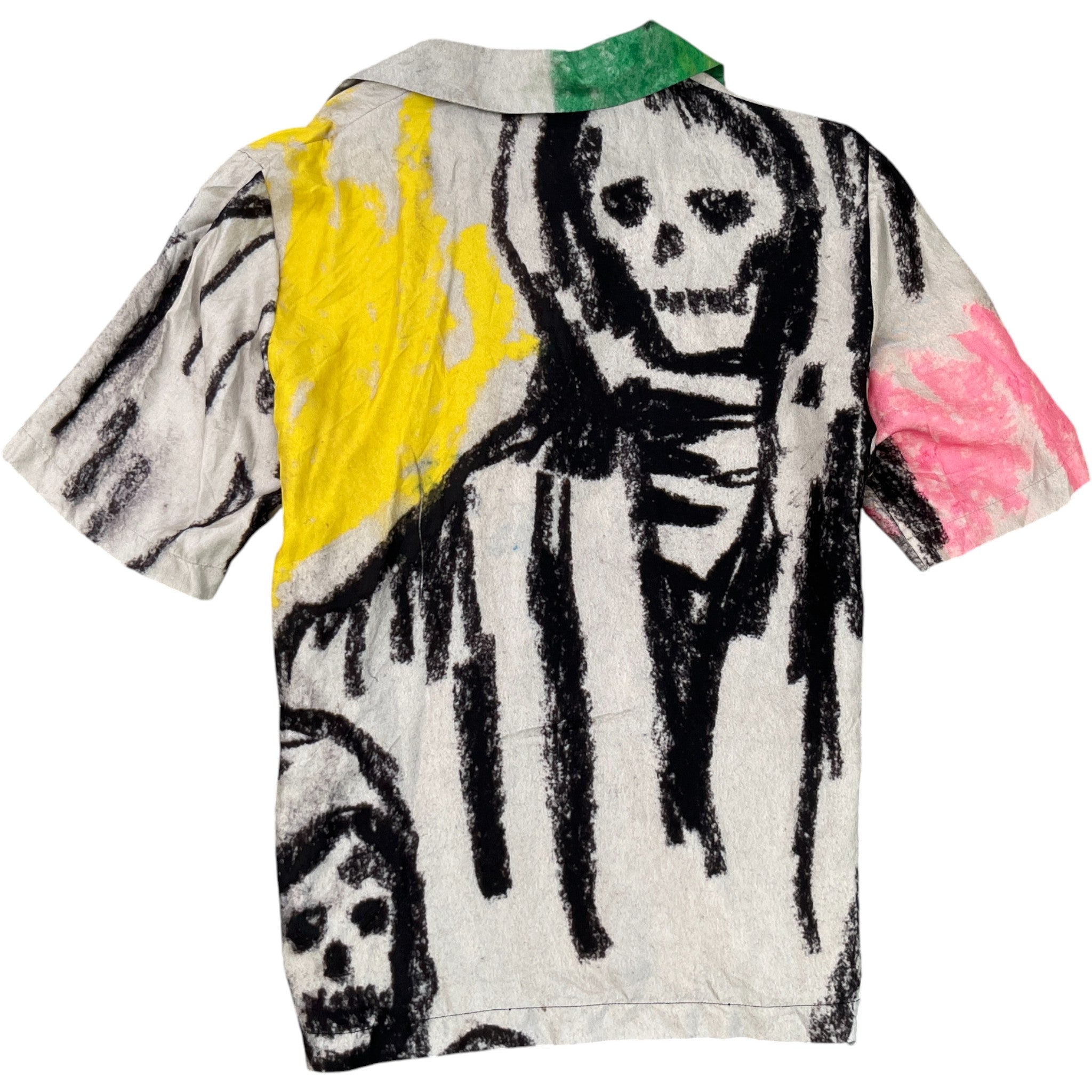 Men's X Wes Lang Reaper Short Sleeve Shirt Multi-Coloured Size M