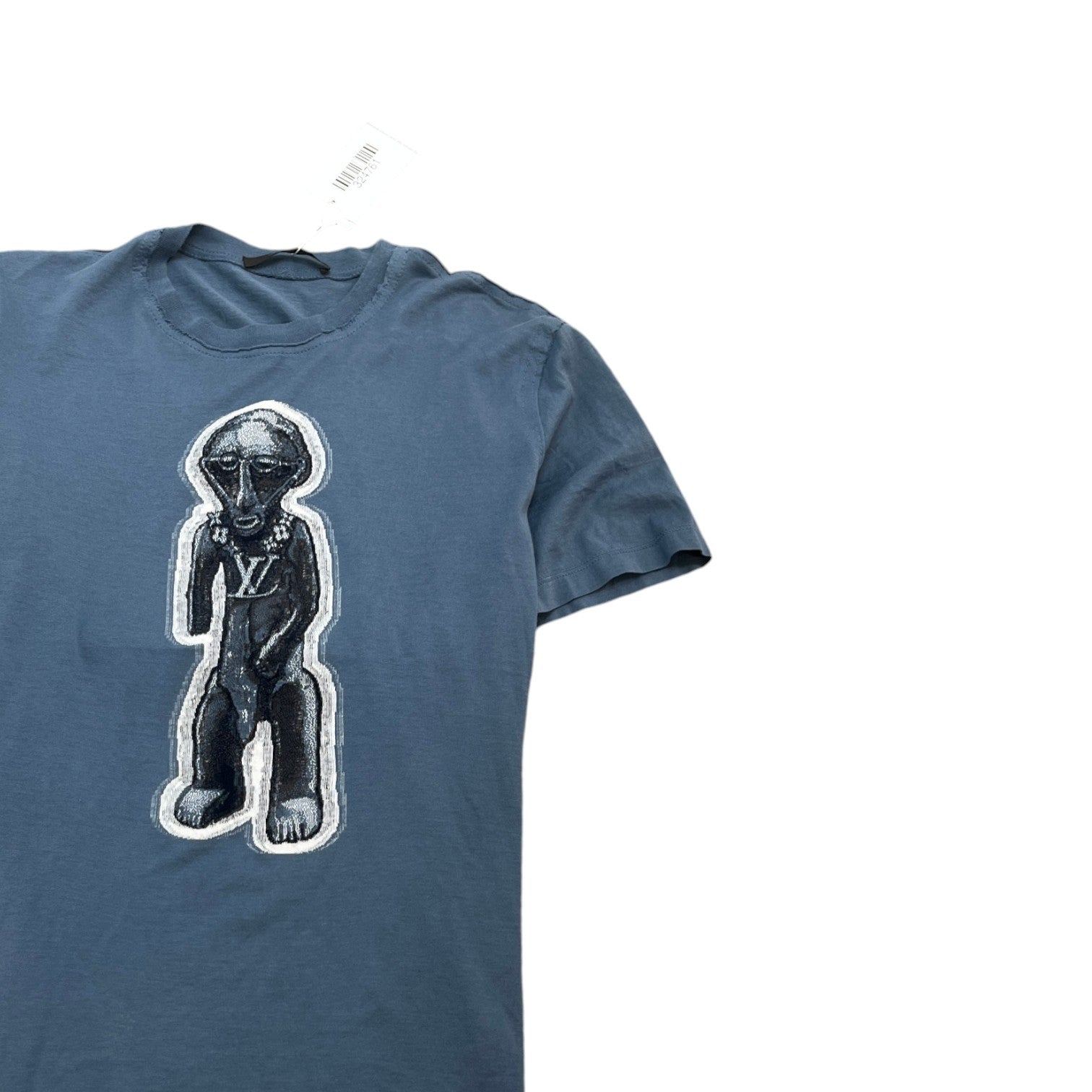 Men's Zulu Statue T-Shirt Blue Size M