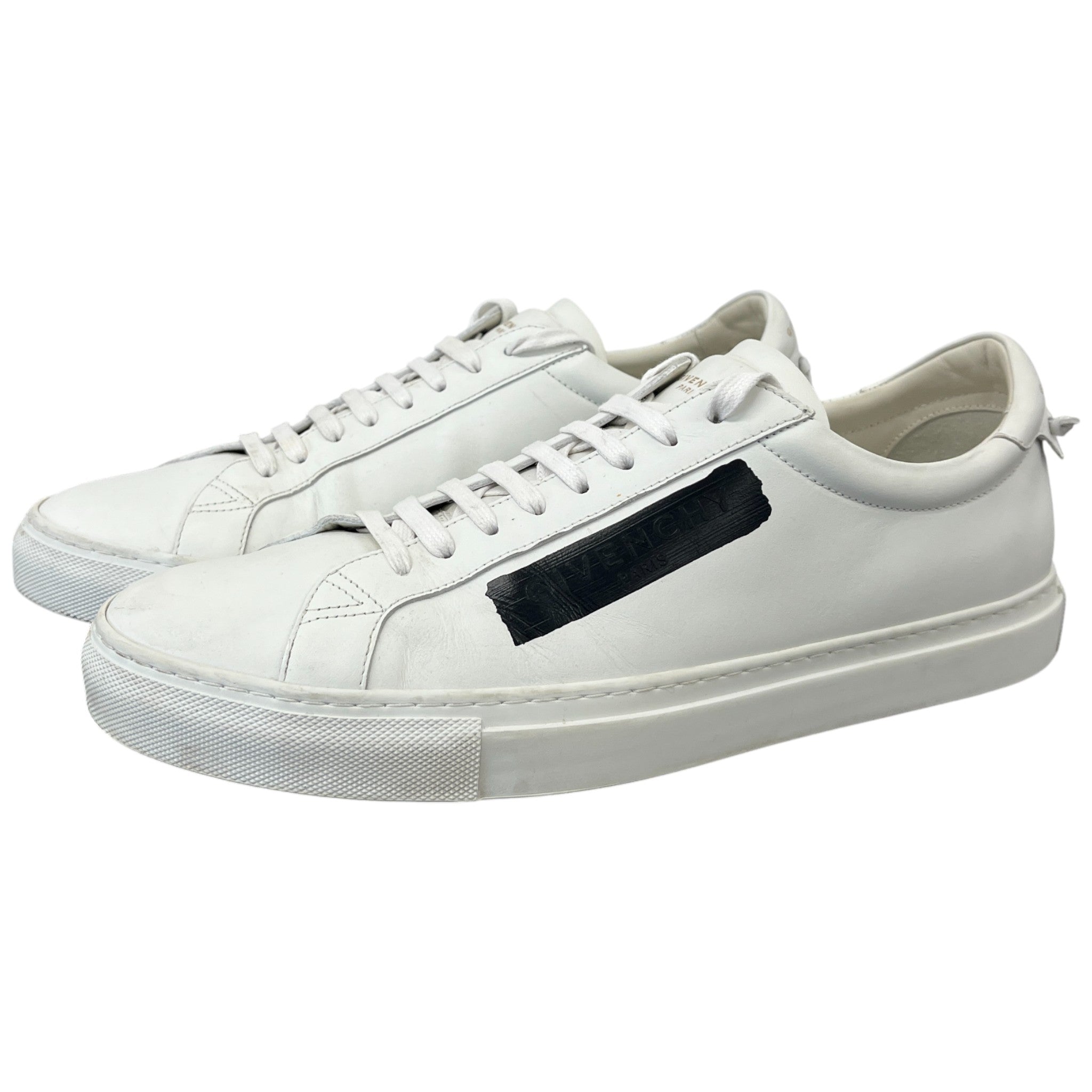 Men's Tape Logo Low Trainers White Size EU 45 / UK 11