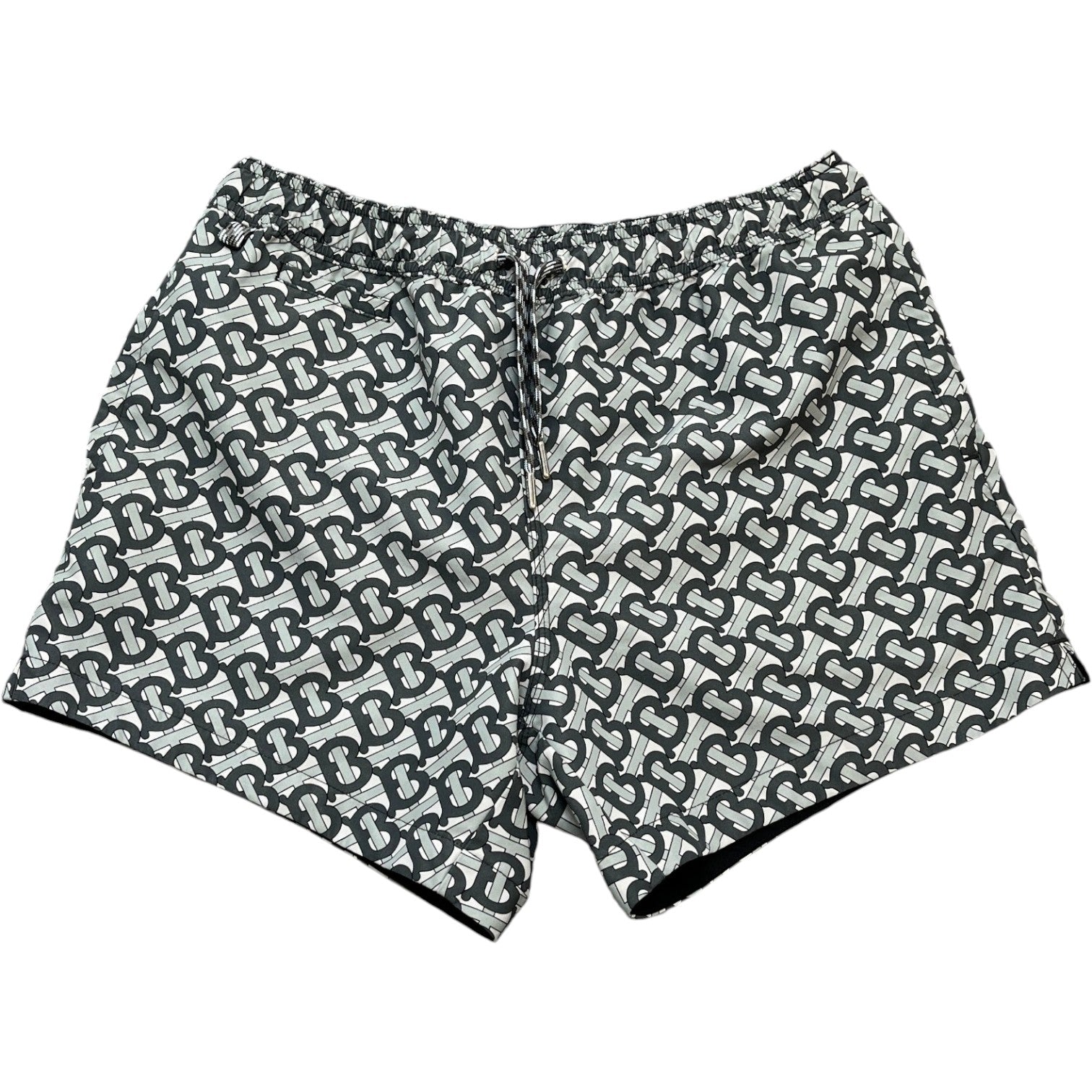 Men's Bt Monogram Swim Shorts Grey Size S