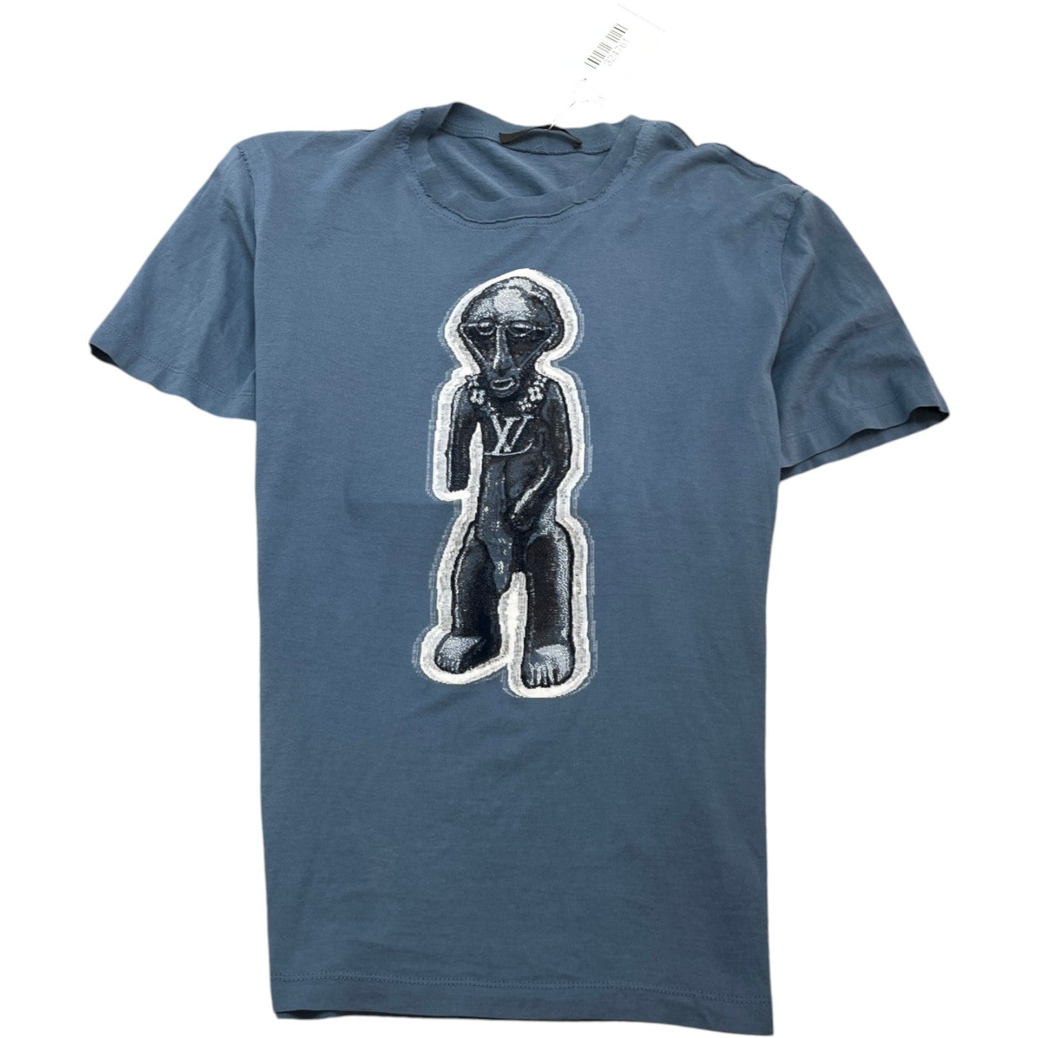 Men's Zulu Statue T-Shirt Blue Size M