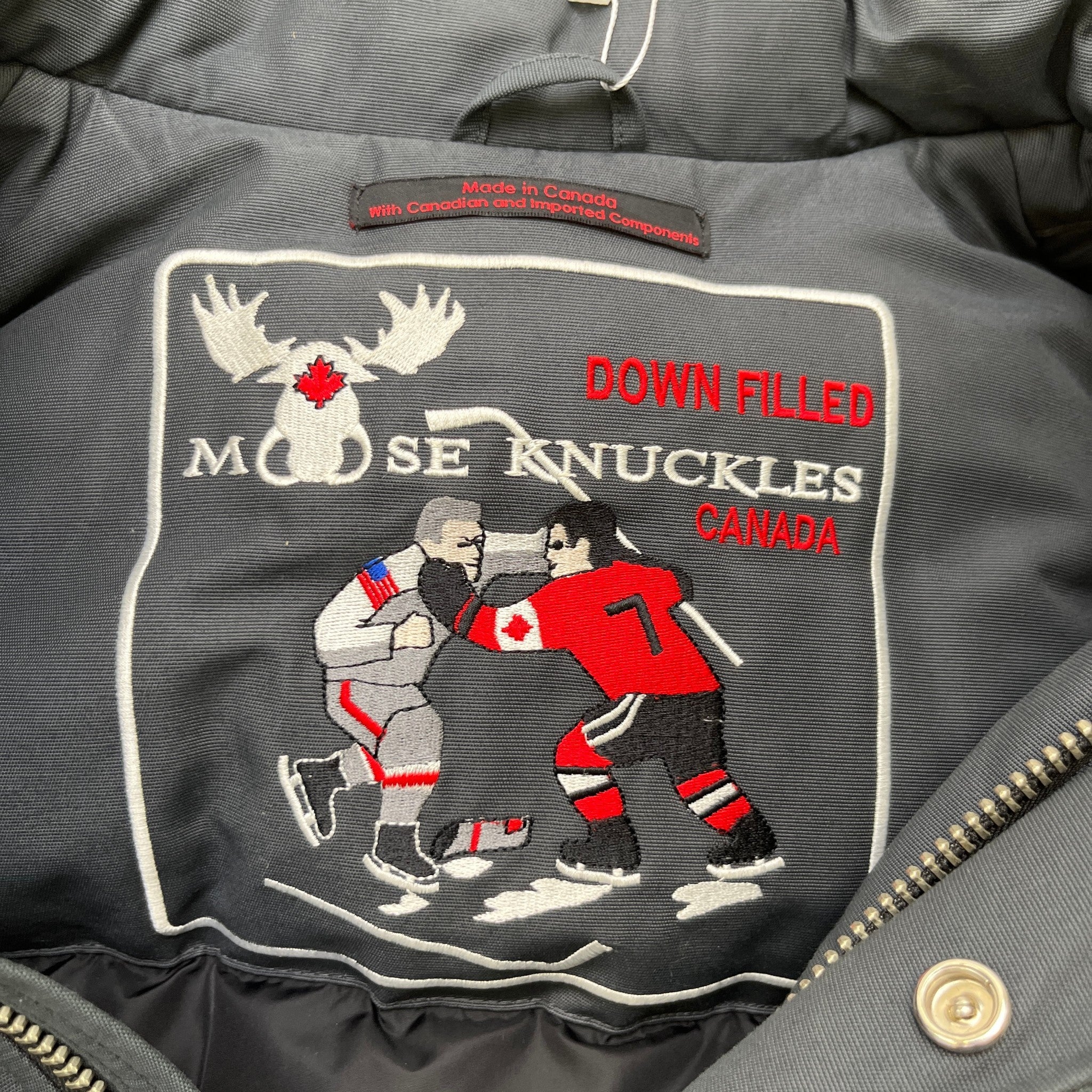 Men's 3Q Down Jacket Grey Size L