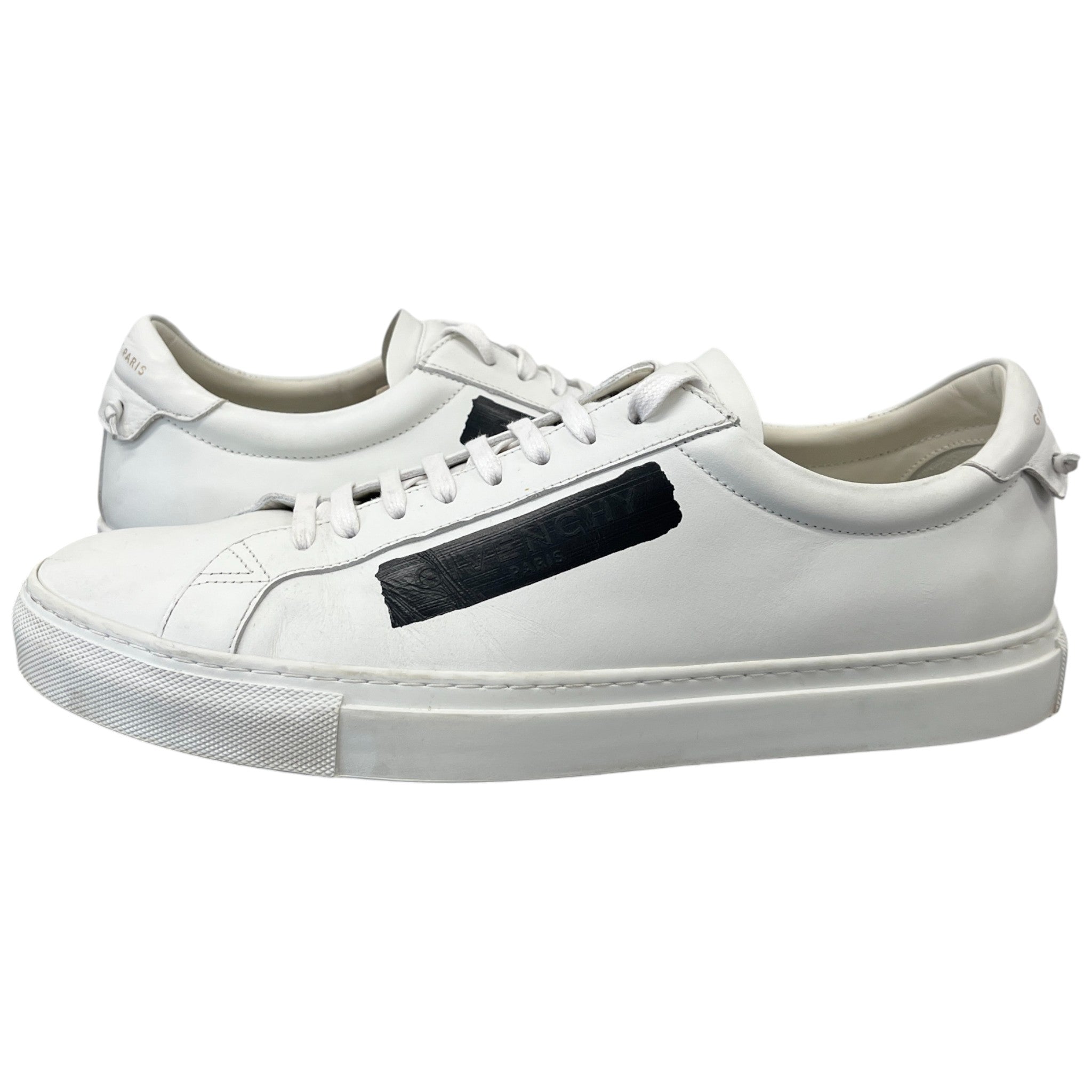 Men's Tape Logo Low Trainers White Size EU 45 / UK 11