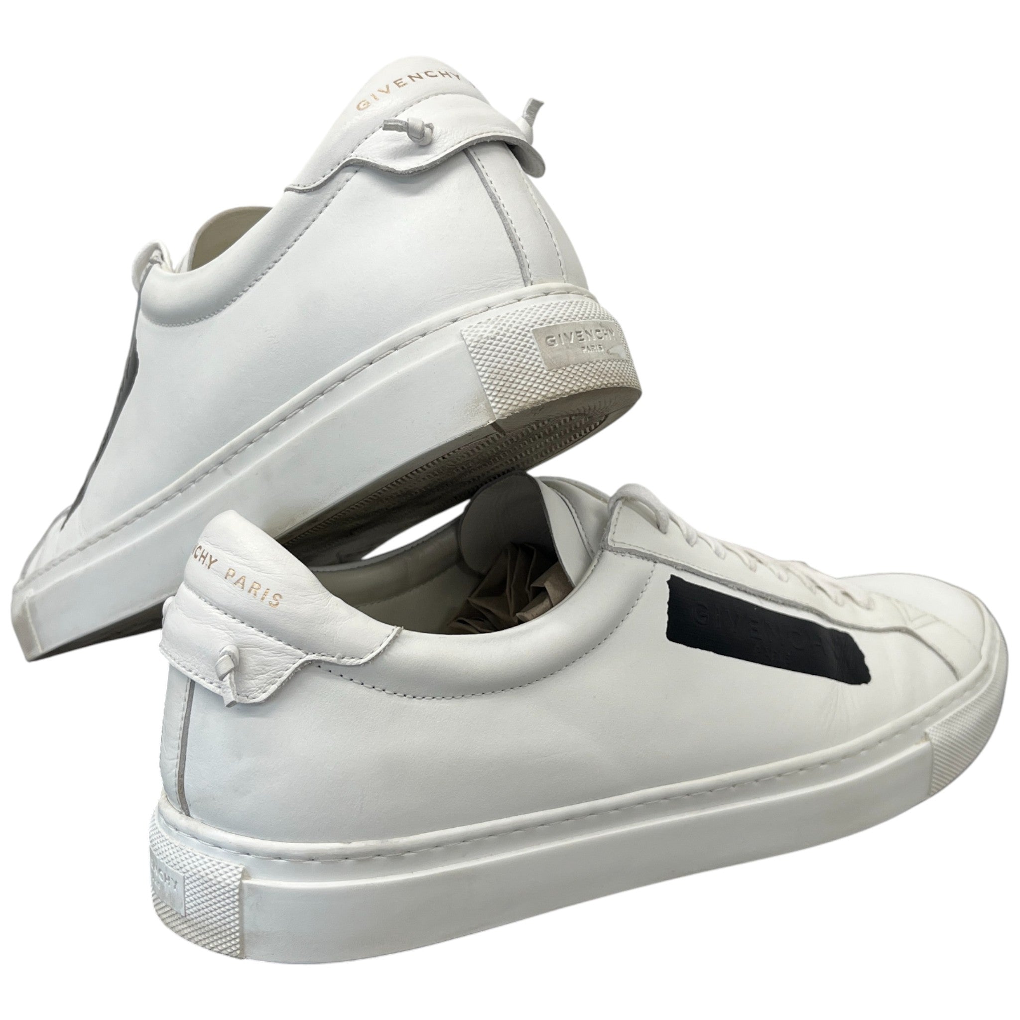 Men's Tape Logo Low Trainers White Size EU 45 / UK 11