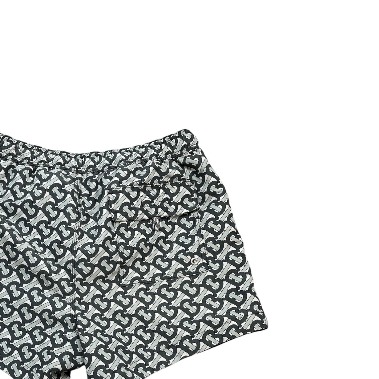 Men's Bt Monogram Swim Shorts Grey Size S