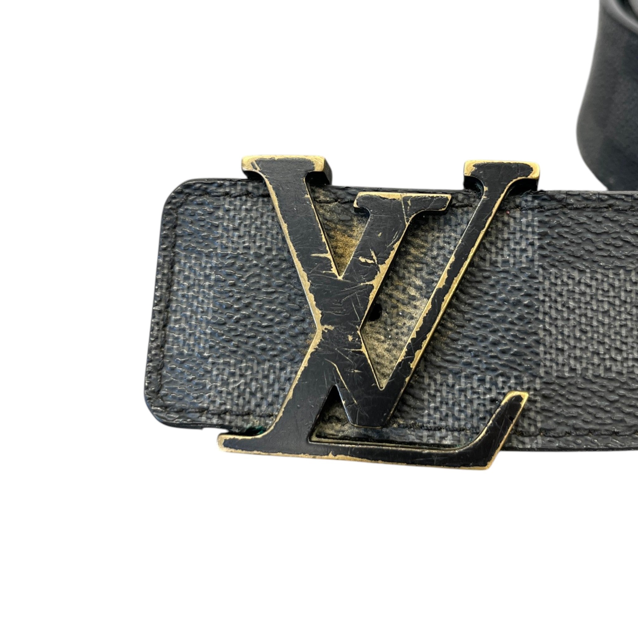 Men's Lv Belt Black Size Waist 32"