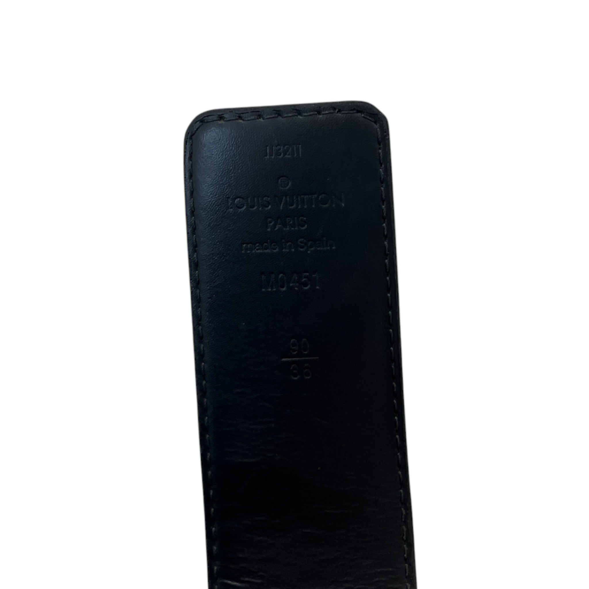 Men's Lv Initiales Belt Black