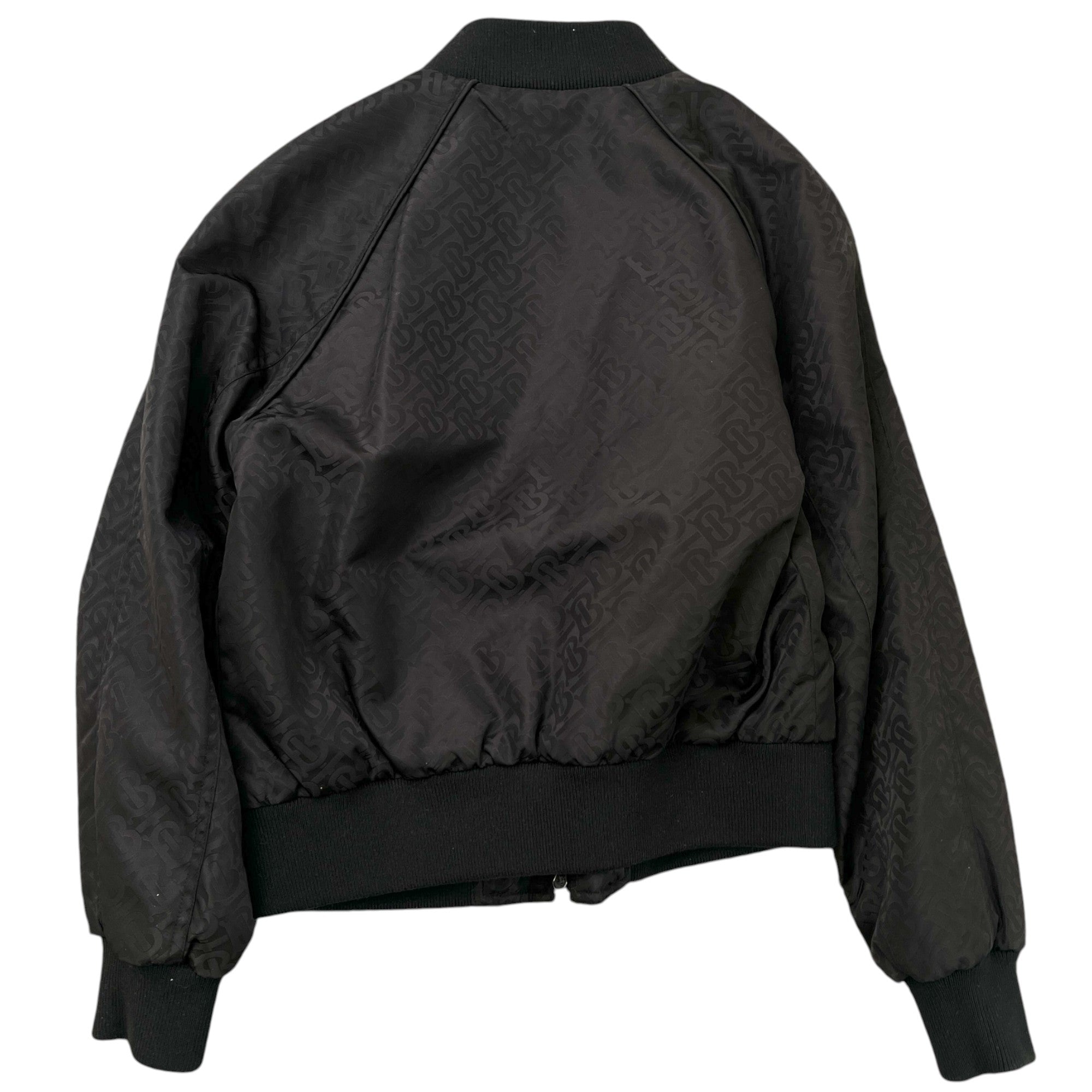 Women's Tb Monogram Bomber Jacket Black Size XS