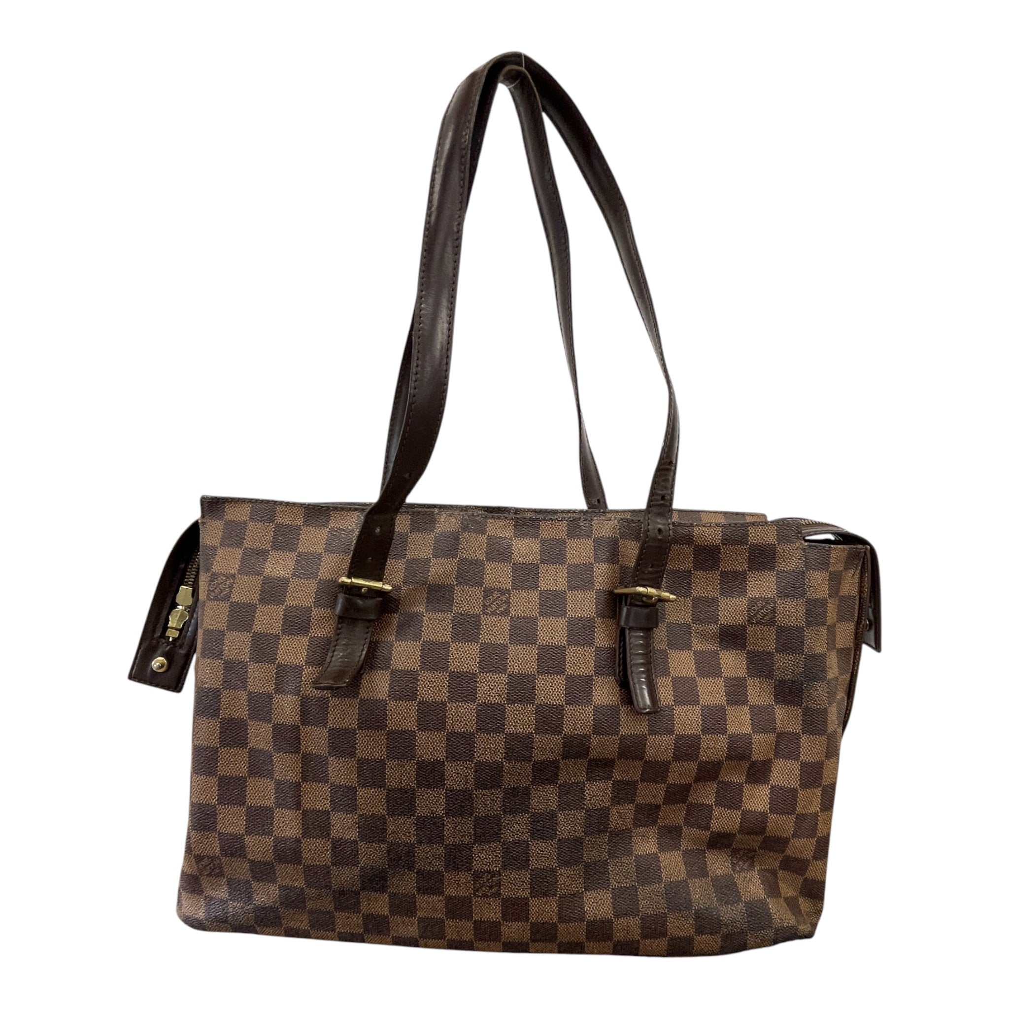 Women's Damier Ebene Chelsea Handbag Brown