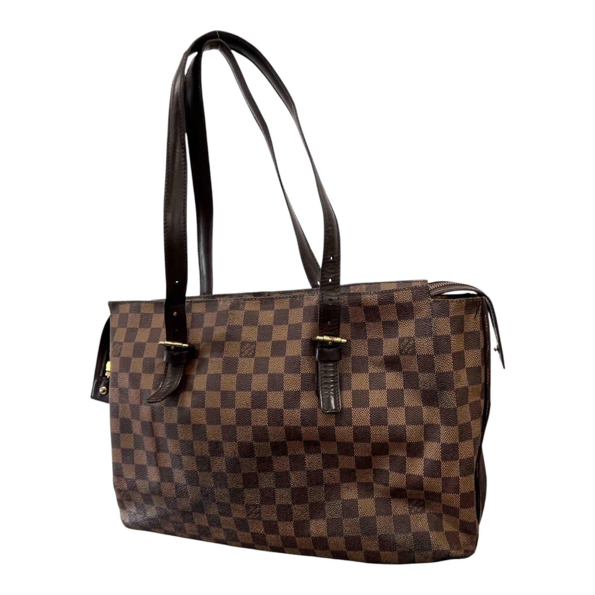 Women's Damier Ebene Chelsea Handbag Brown