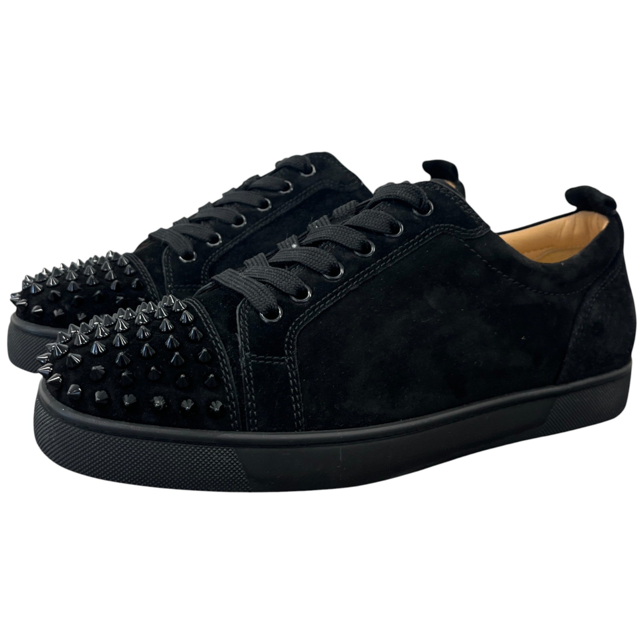 Men's Louis Junior Spikes Flat Low Trainers Black Size EU 42 / UK 8