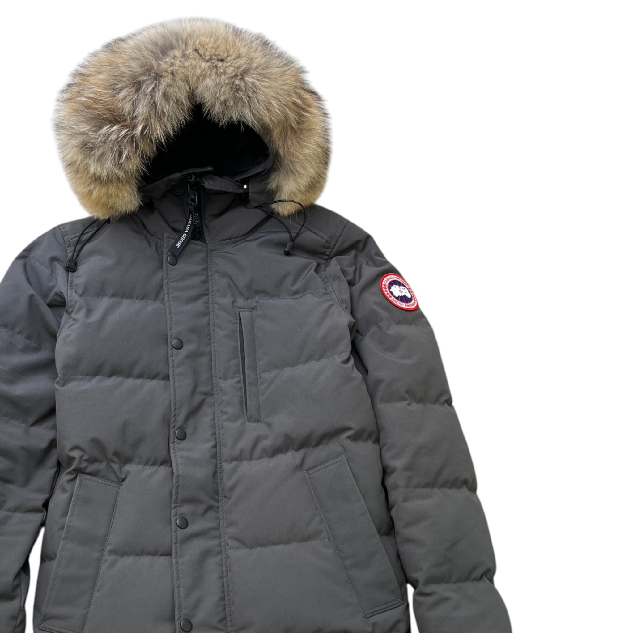 Men's Carson Parka Down Jacket Grey Size S