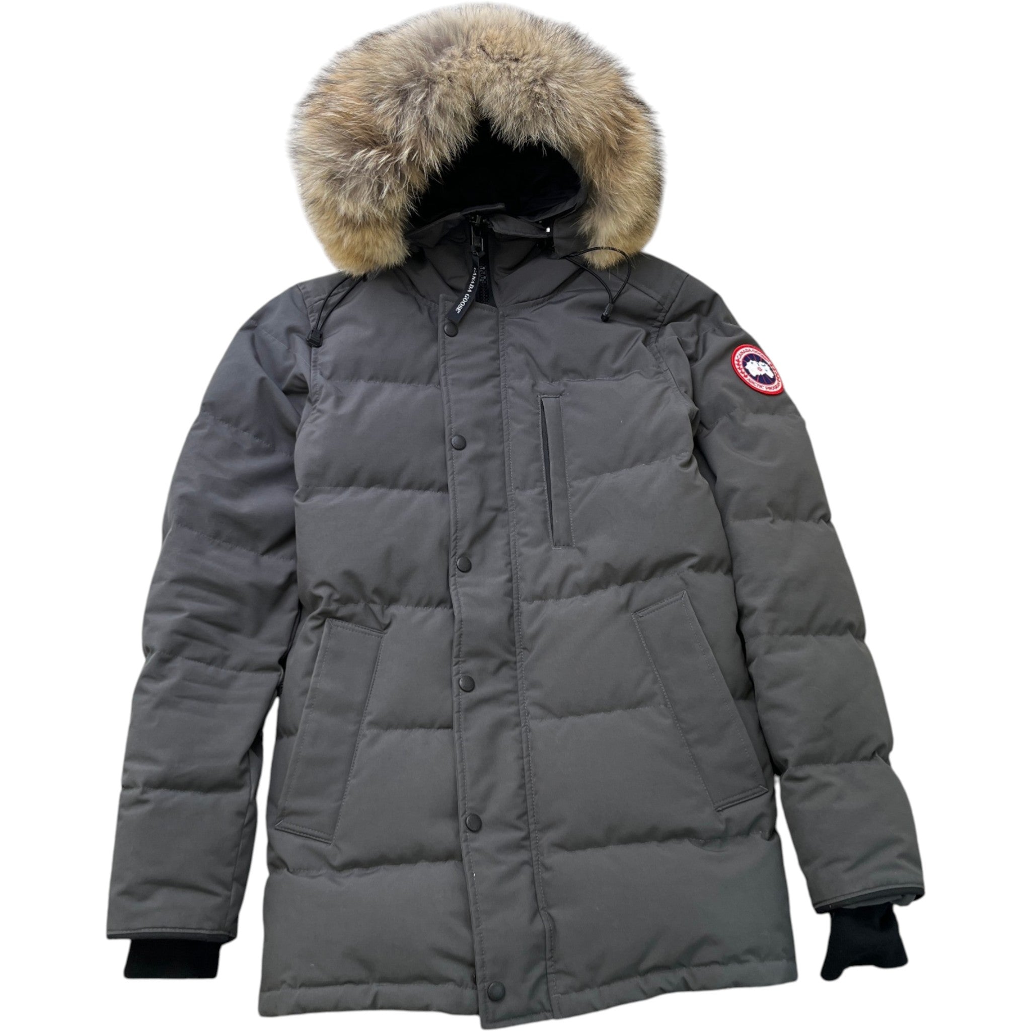 Men's Carson Parka Down Jacket Grey Size S