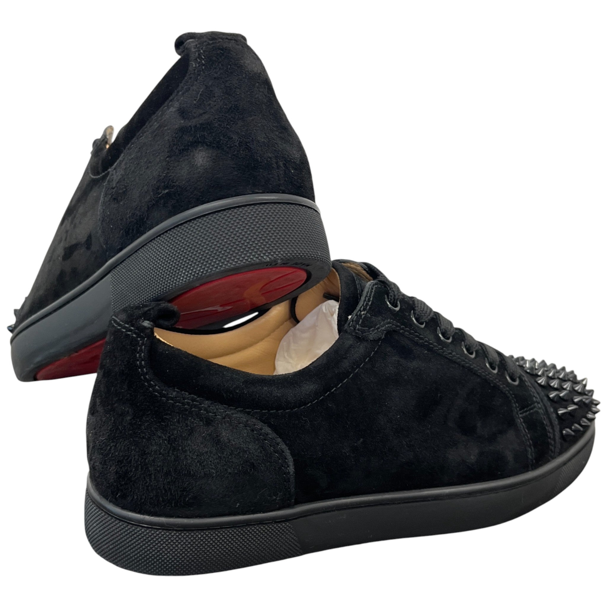 Men's Louis Junior Spikes Flat Low Trainers Black Size EU 42 / UK 8