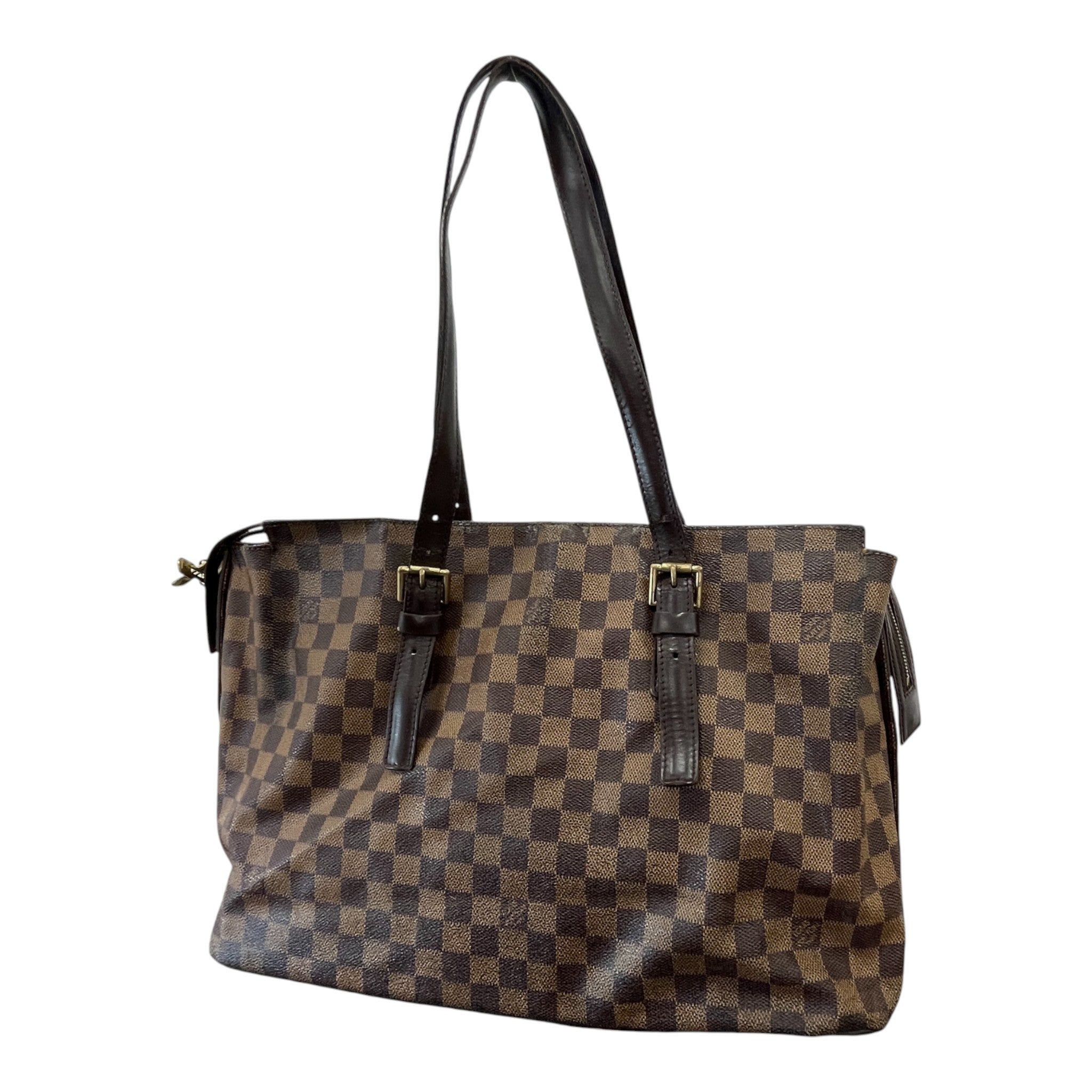 Women's Damier Ebene Chelsea Handbag Brown