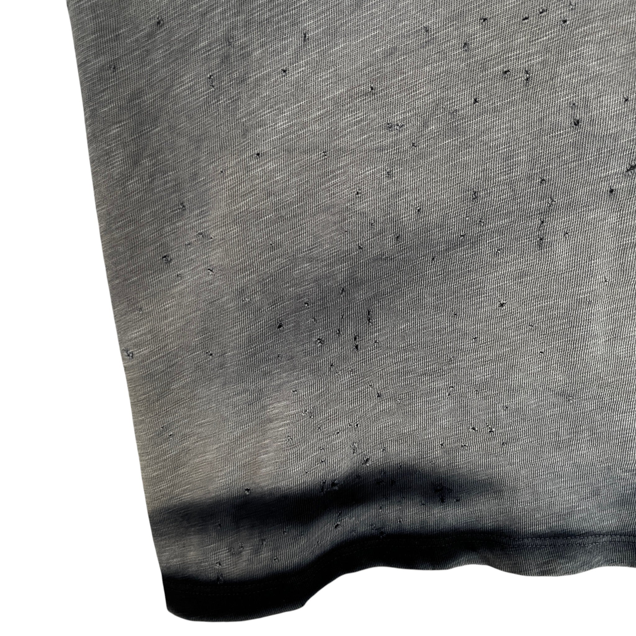 Men's Distressed Shotgun T-Shirt Grey Size M