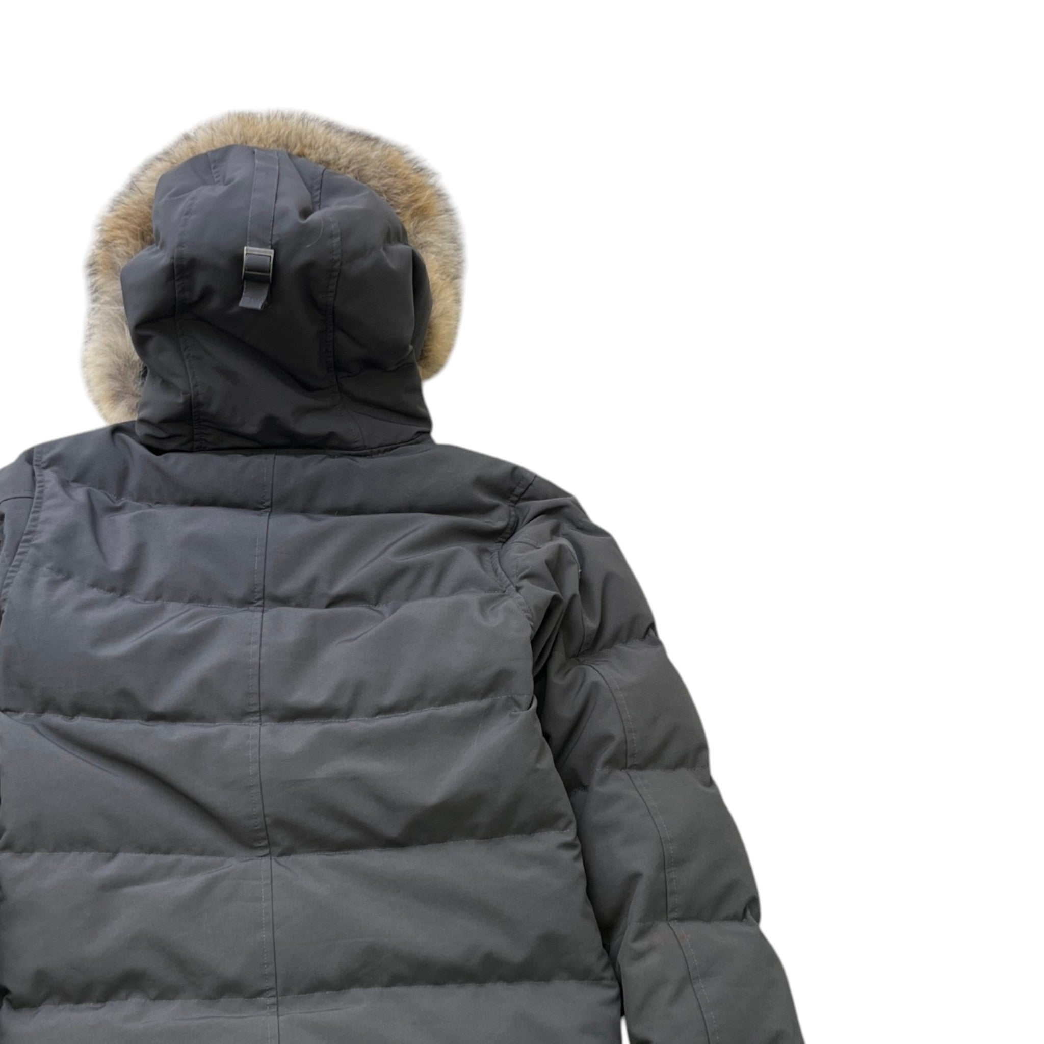Men's Carson Parka Down Jacket Grey Size S