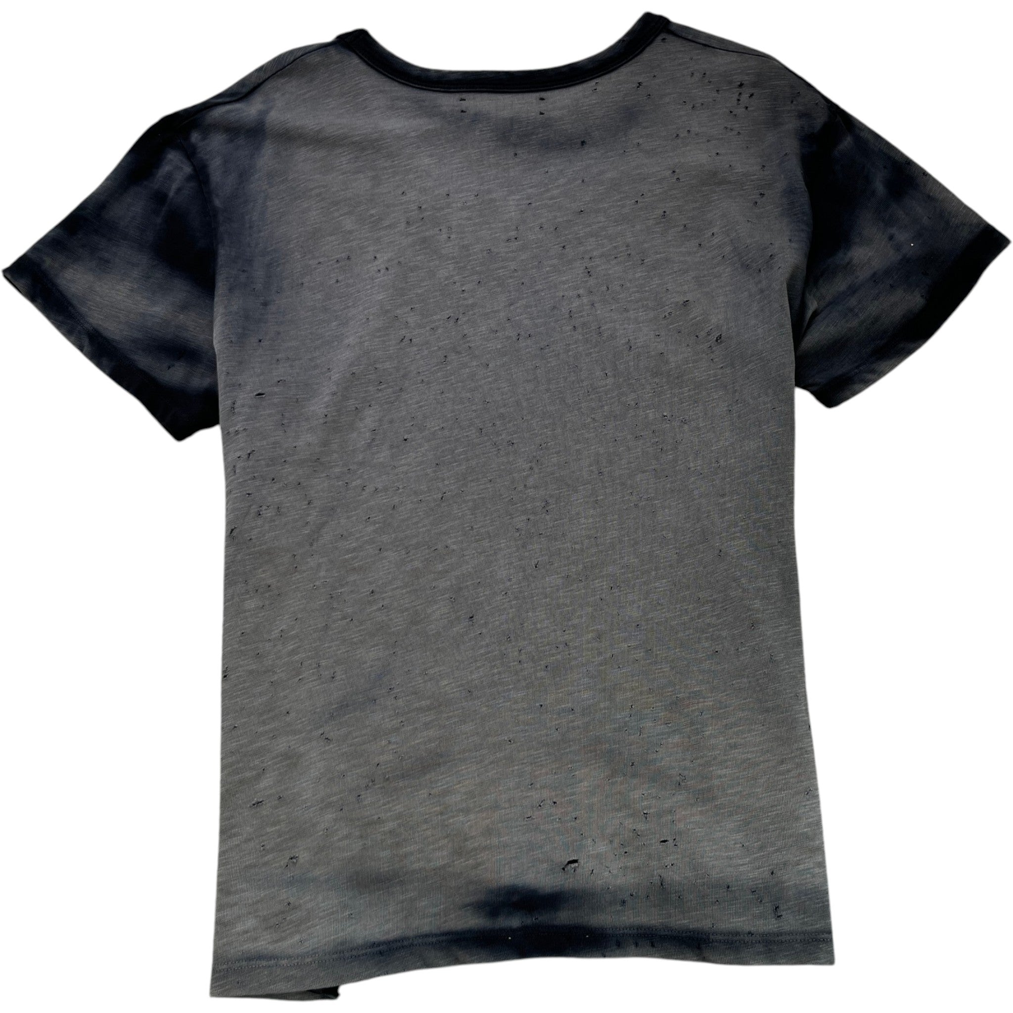 Men's Distressed Shotgun T-Shirt Grey Size M