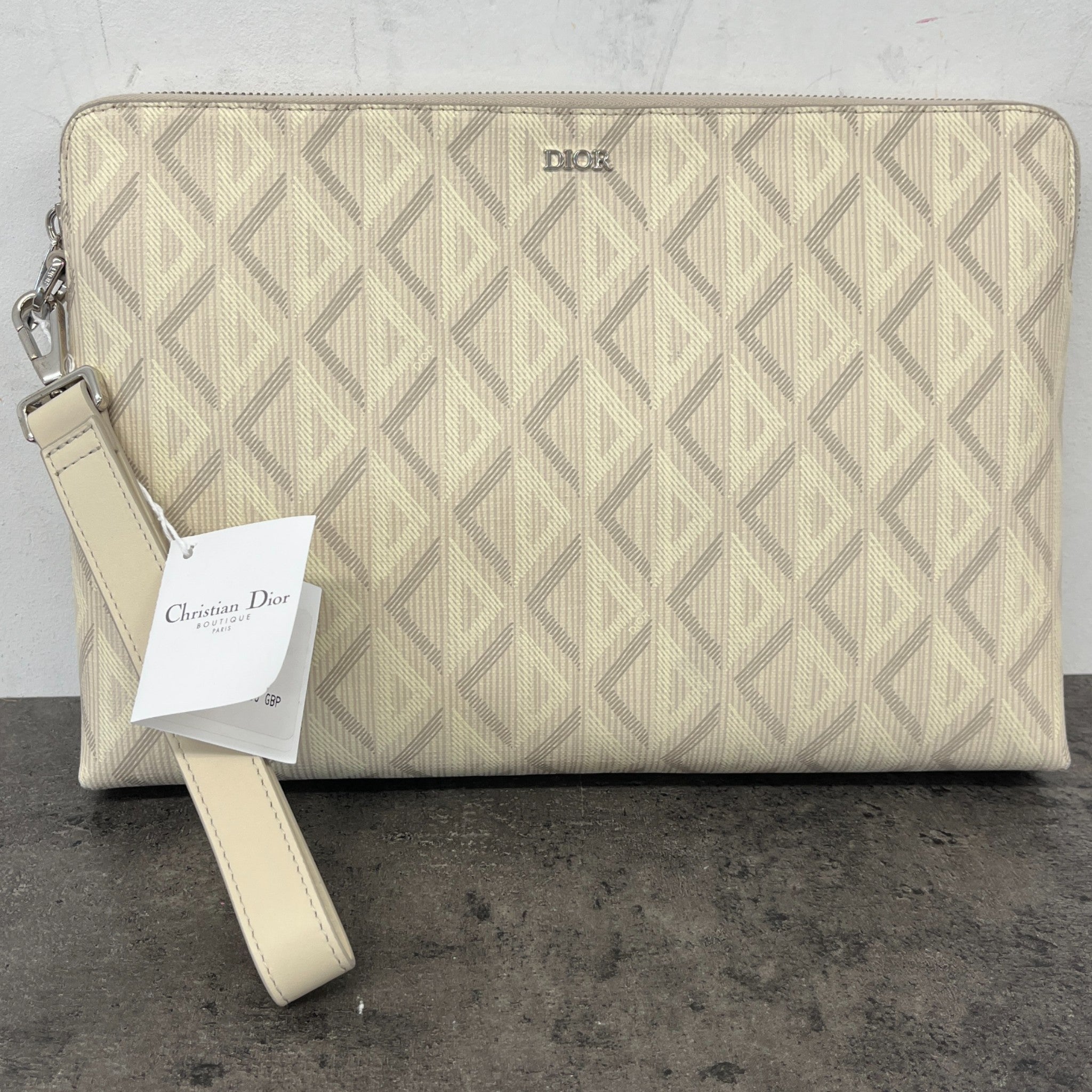 Men's A5 Diamond Pouch Cream