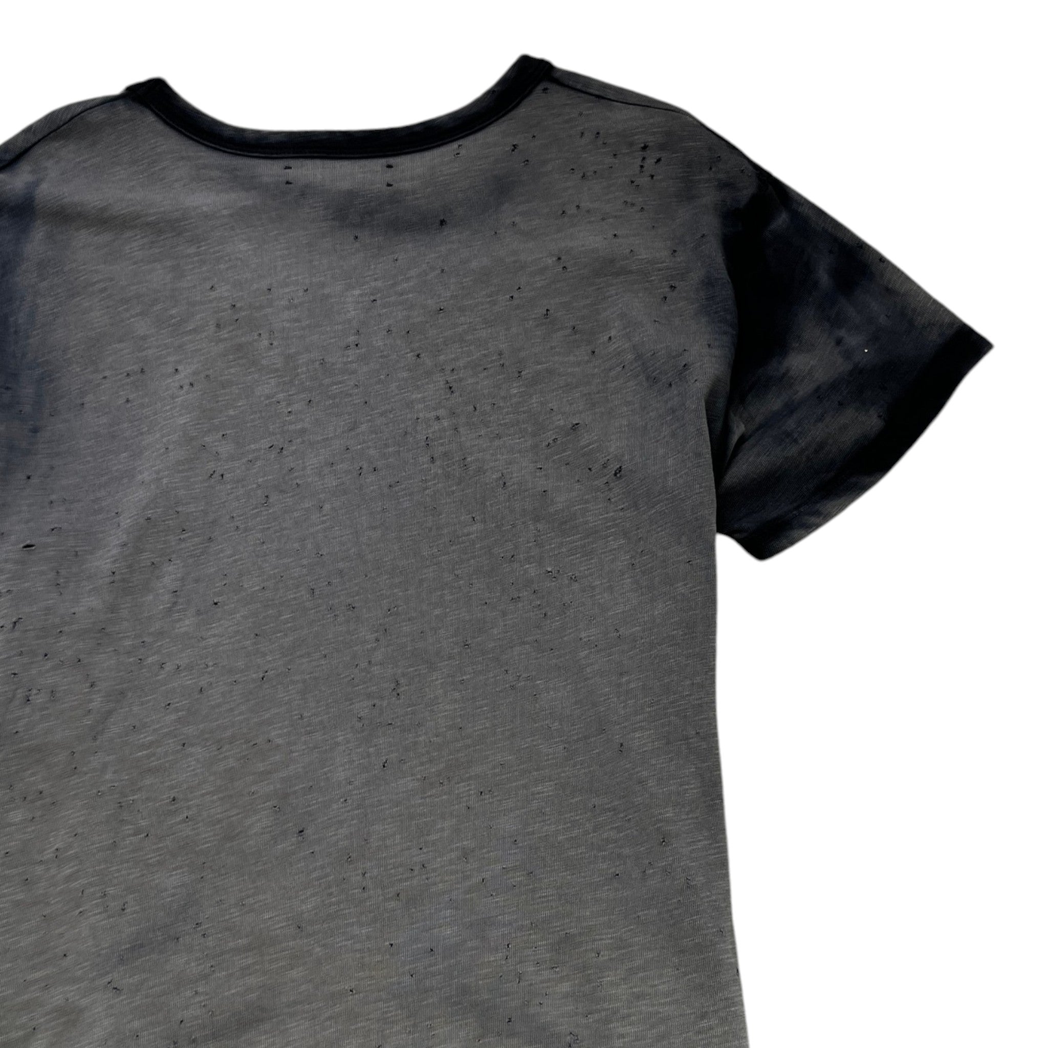 Men's Distressed Shotgun T-Shirt Grey Size M
