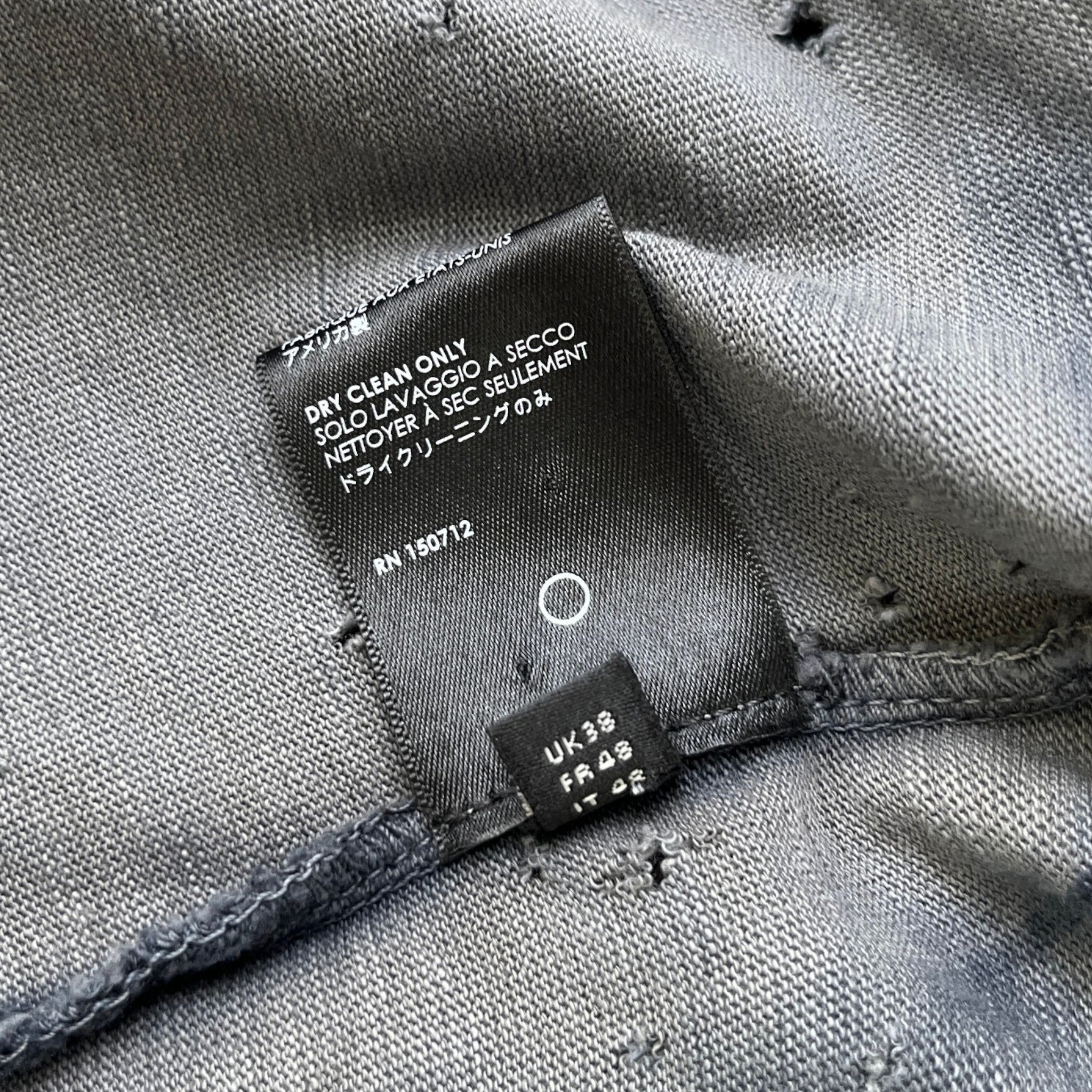 Men's Distressed Shotgun T-Shirt Grey Size M