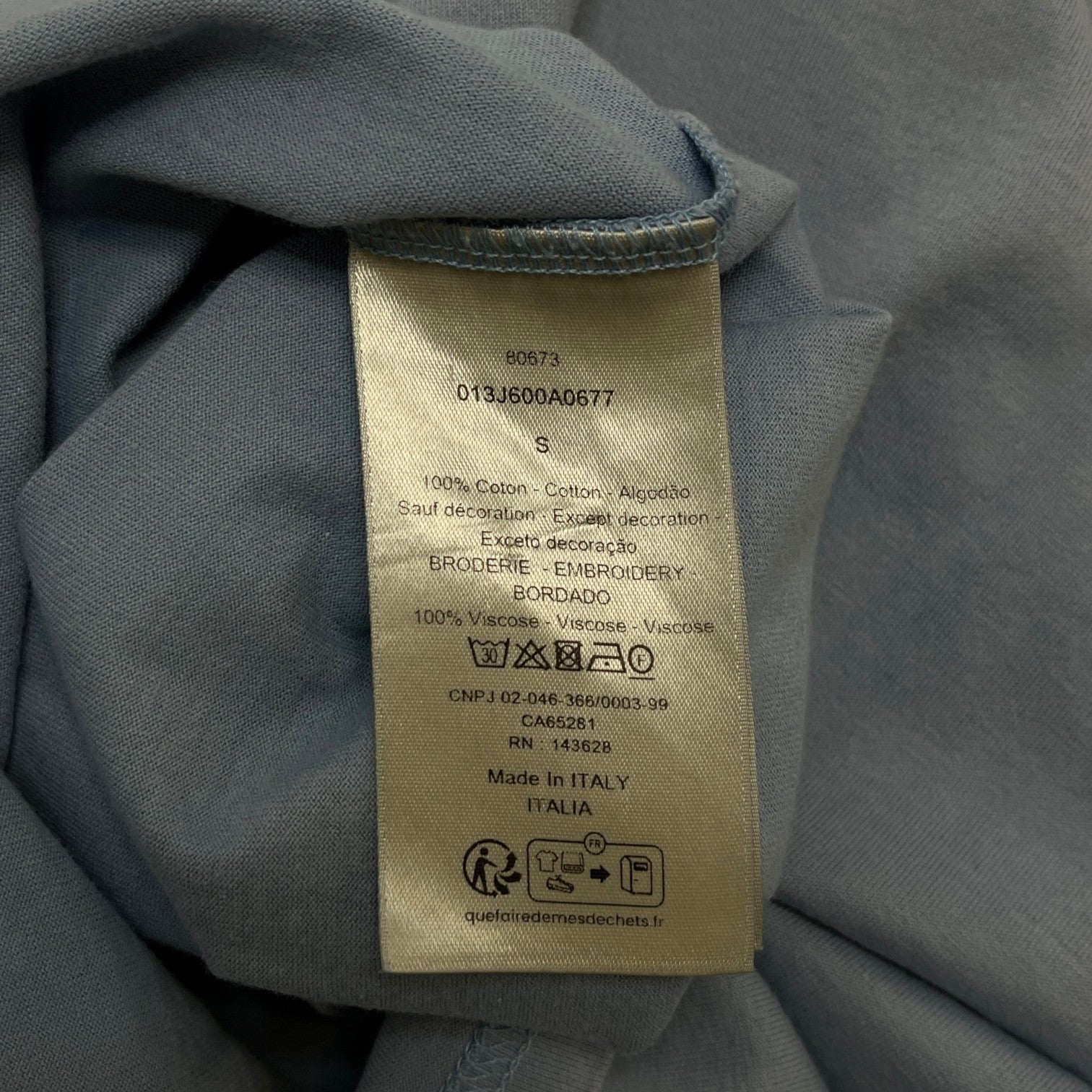 Men's Cd Icon T-Shirt Blue Size S