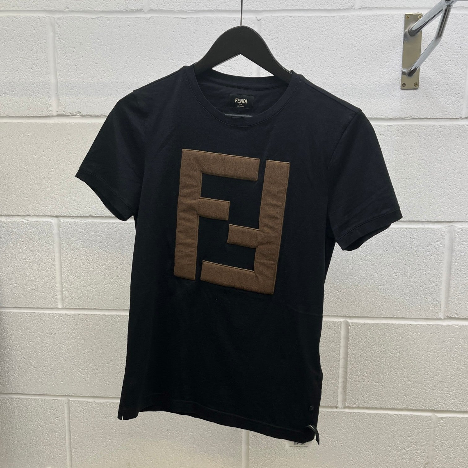 Men's Ff Logo Patch T-Shirt Black Size XS