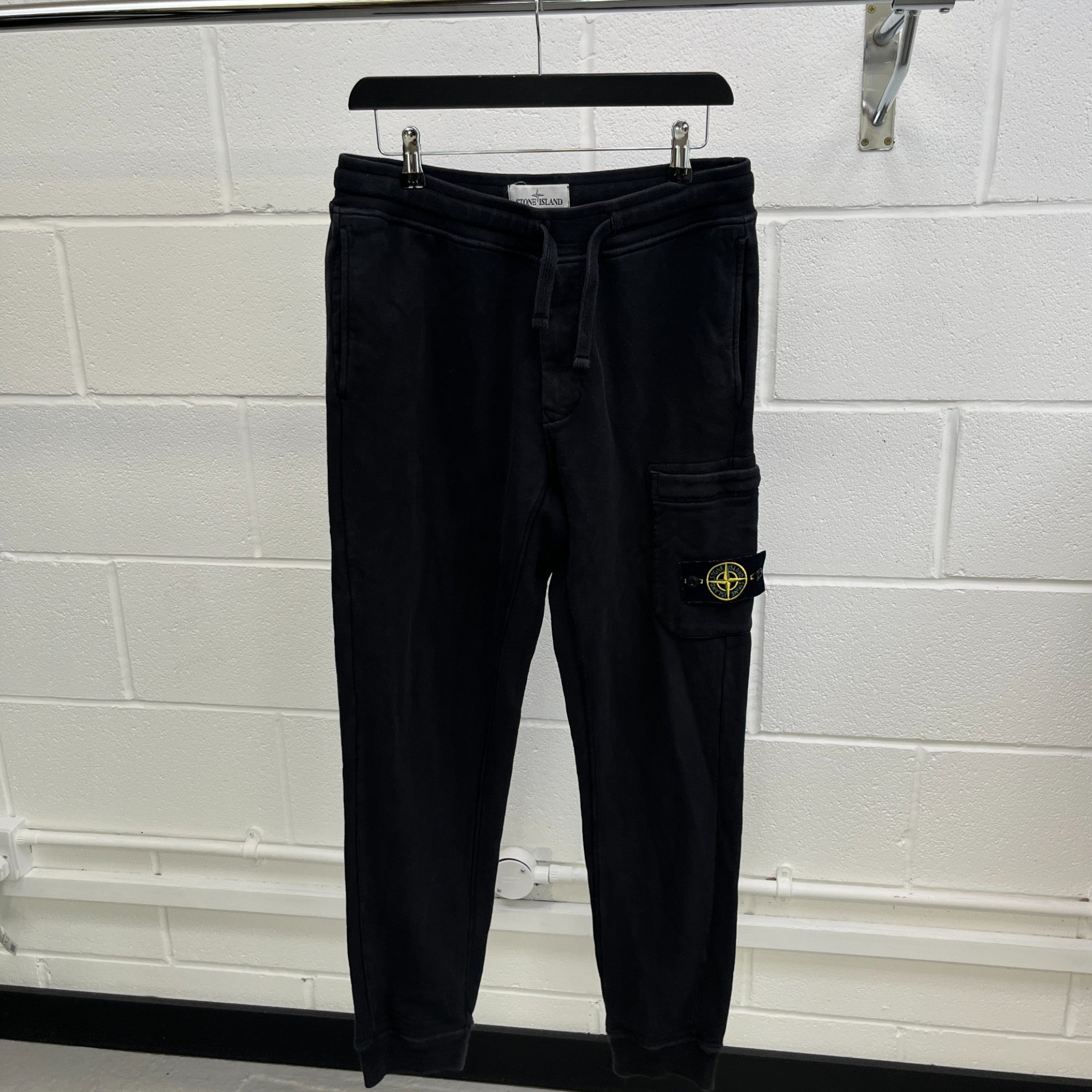 Men's Applique Logo Joggers Black Size M