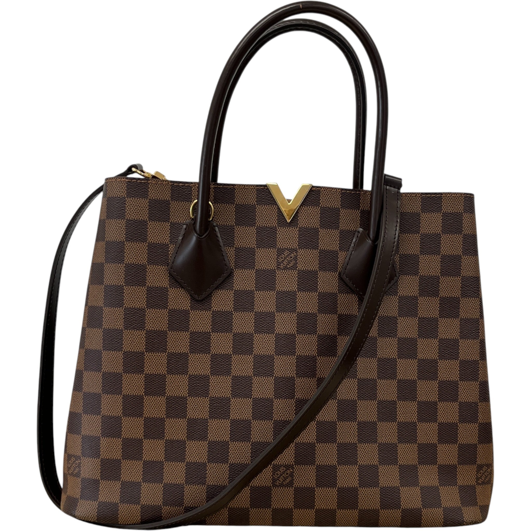 Women's Kensington Damier Ebene Handbag Brown