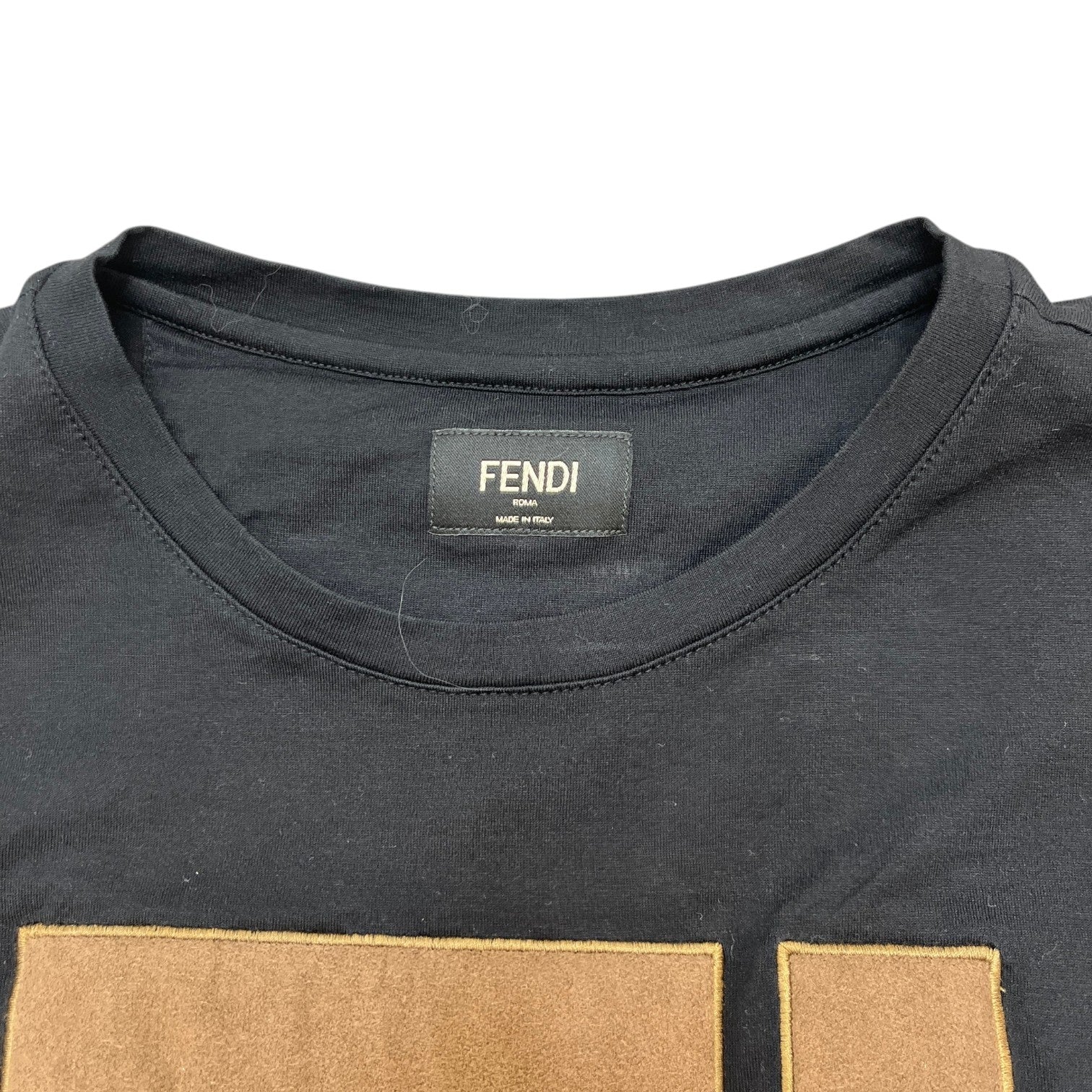 Men's Ff Logo Patch T-Shirt Black Size XS