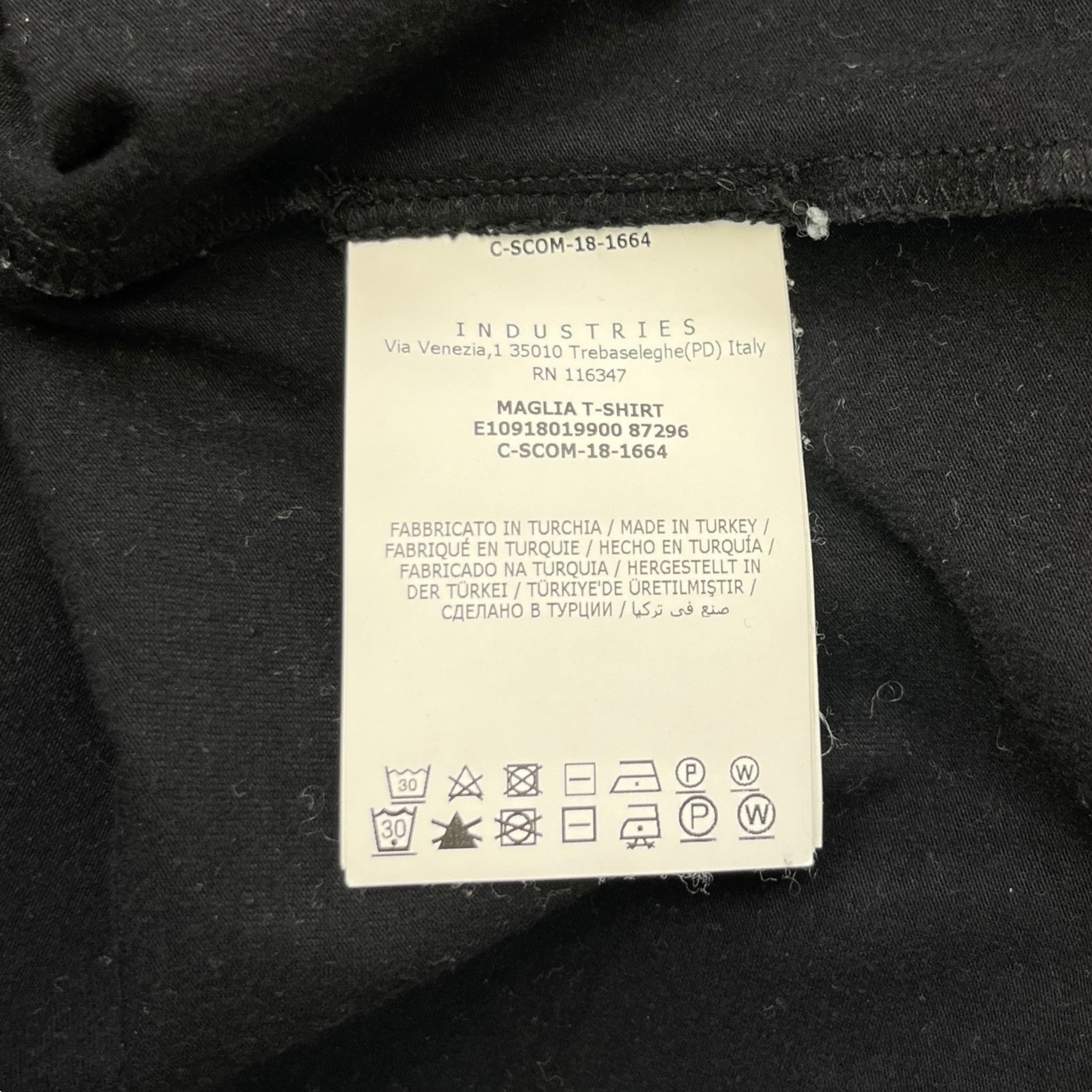 Men's Maglia T-Shirt Black Size M