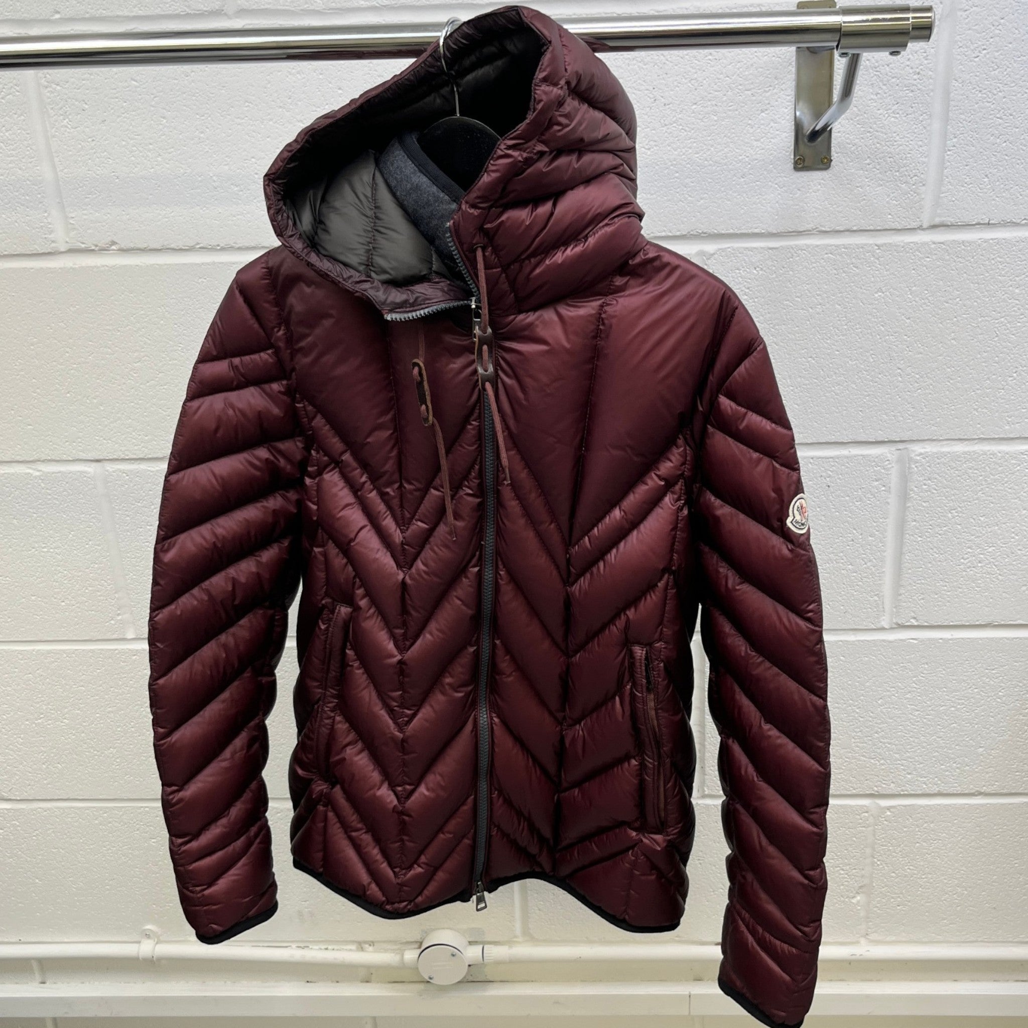 Women's Enrique Down Jacket Burgundy Size 3 / UK 14