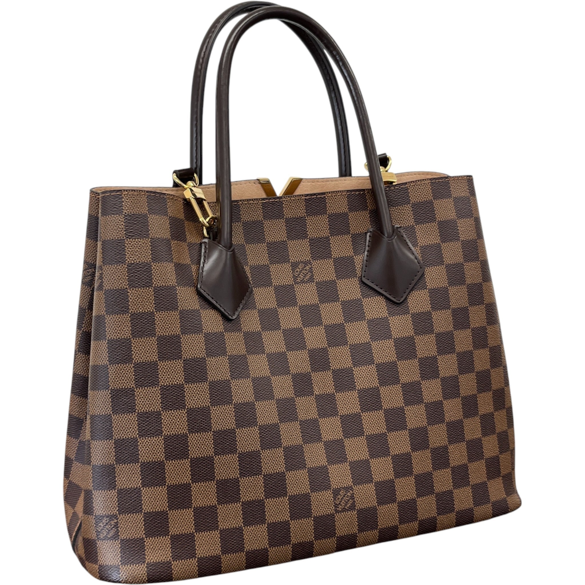 Women's Kensington Damier Ebene Handbag Brown