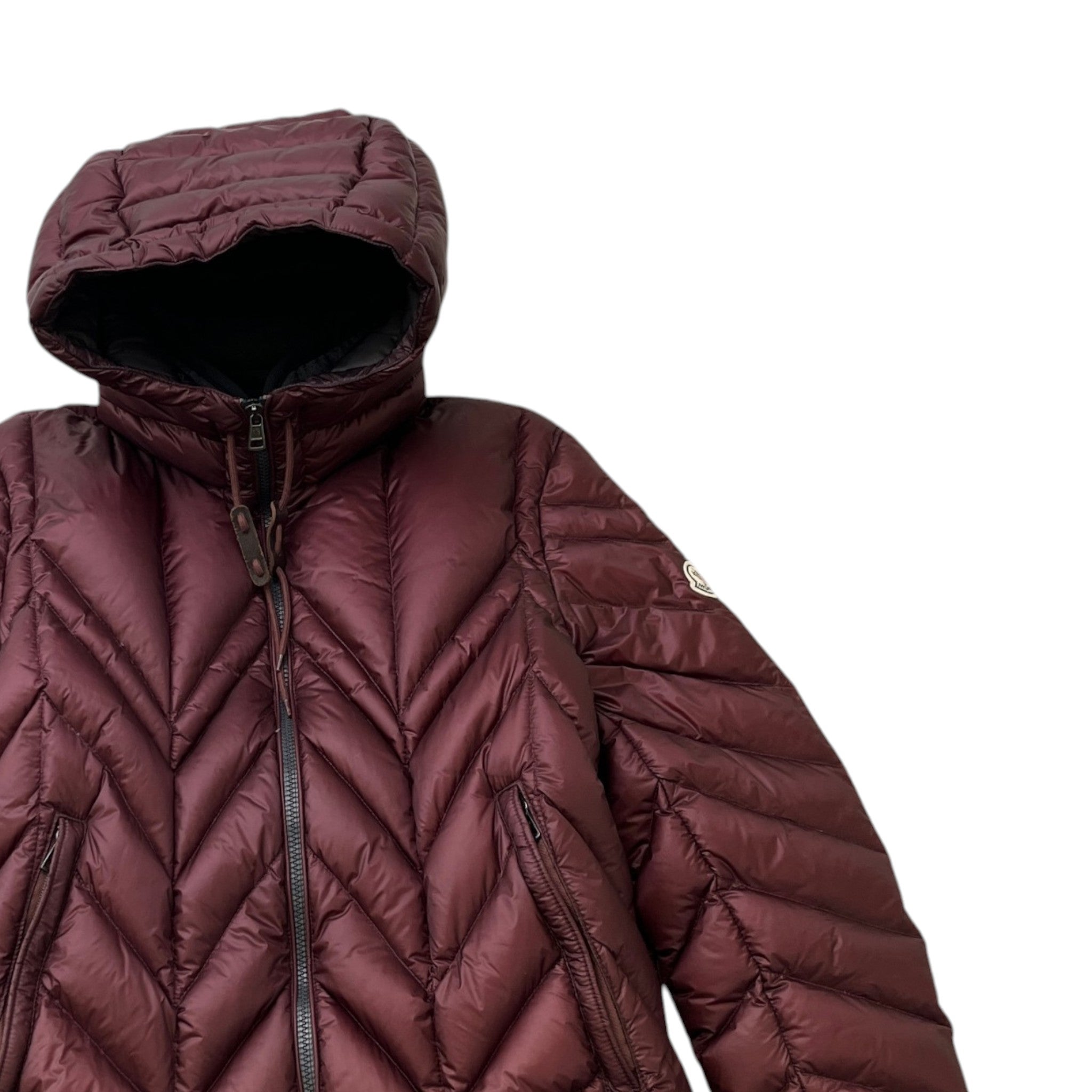 Women's Enrique Down Jacket Burgundy Size 3 / UK 14