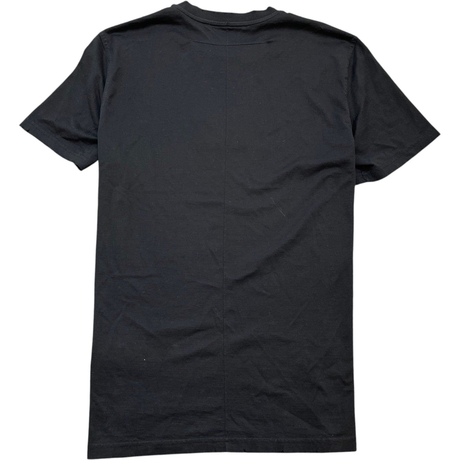 Men's Patch Logo Distressed T-Shirt Black Size L