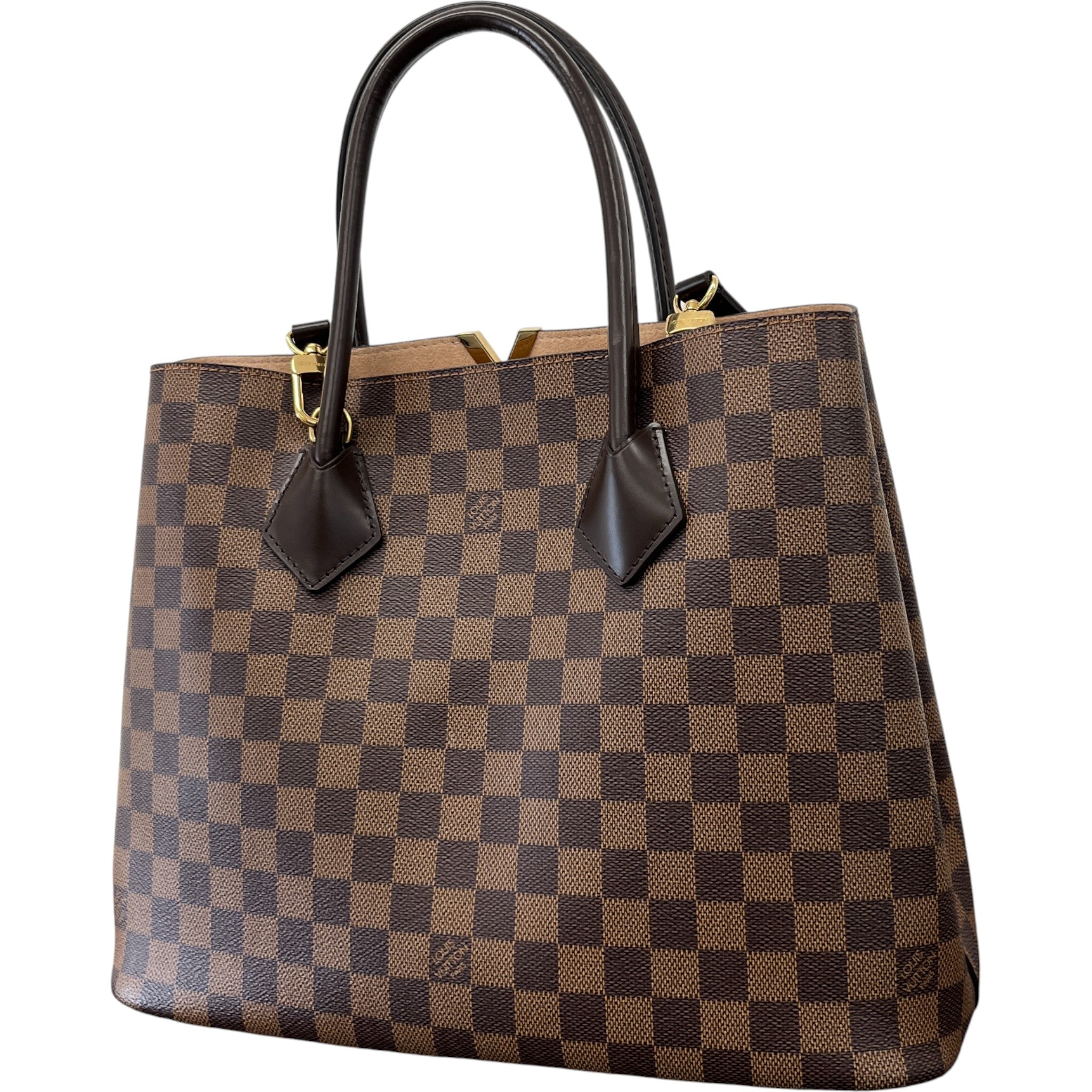 Women's Kensington Damier Ebene Handbag Brown