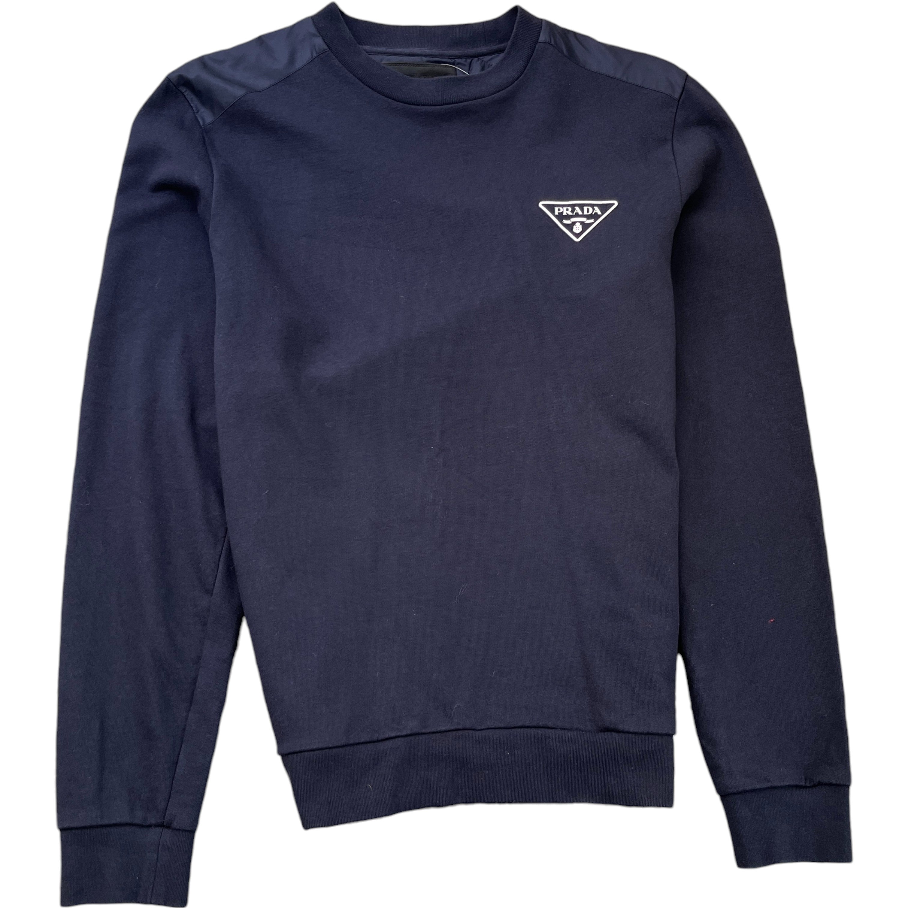 Men's Triangle Logo Sweatshirt Navy Size L