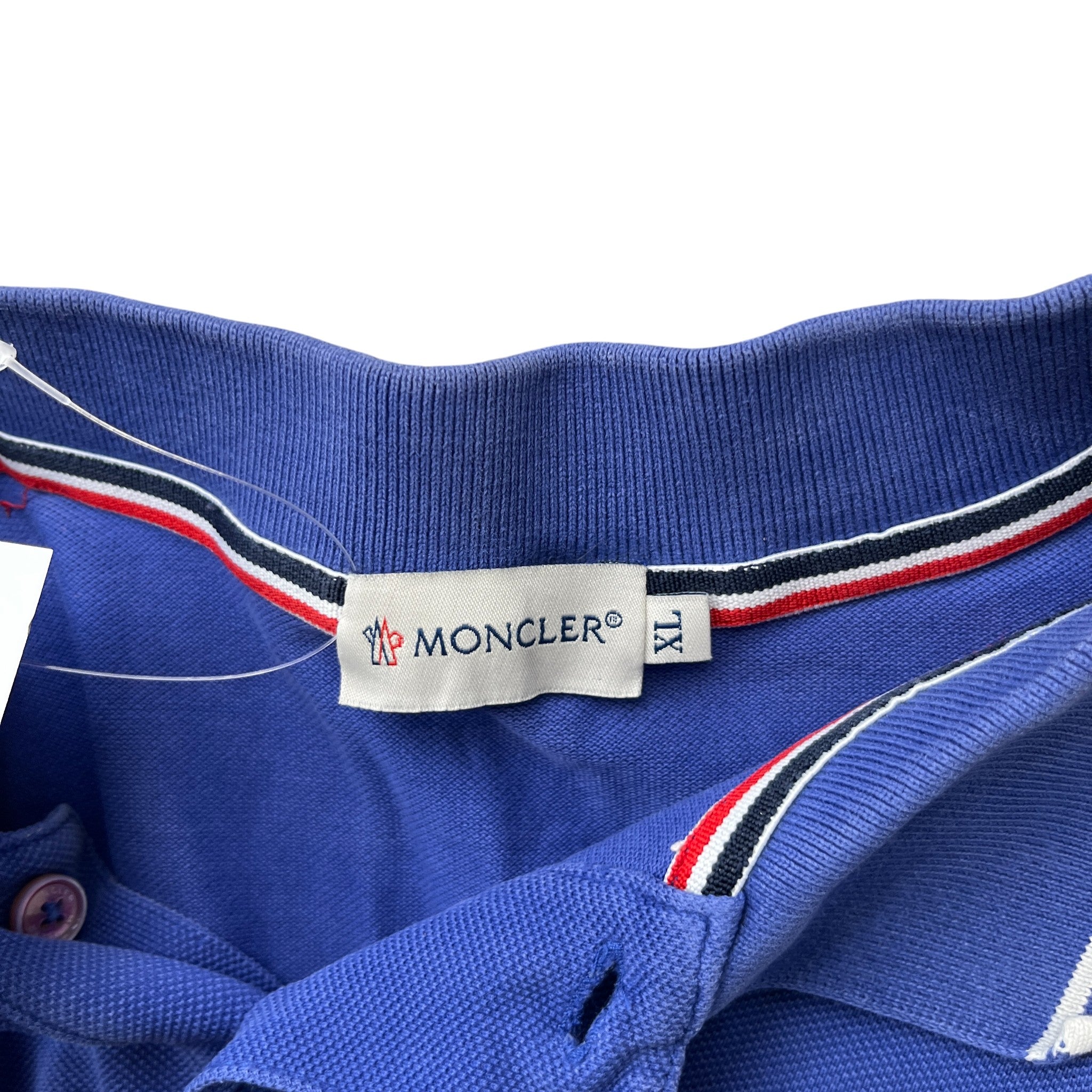 Men's Maglia Manica Corta Polo Shirt Blue Size L