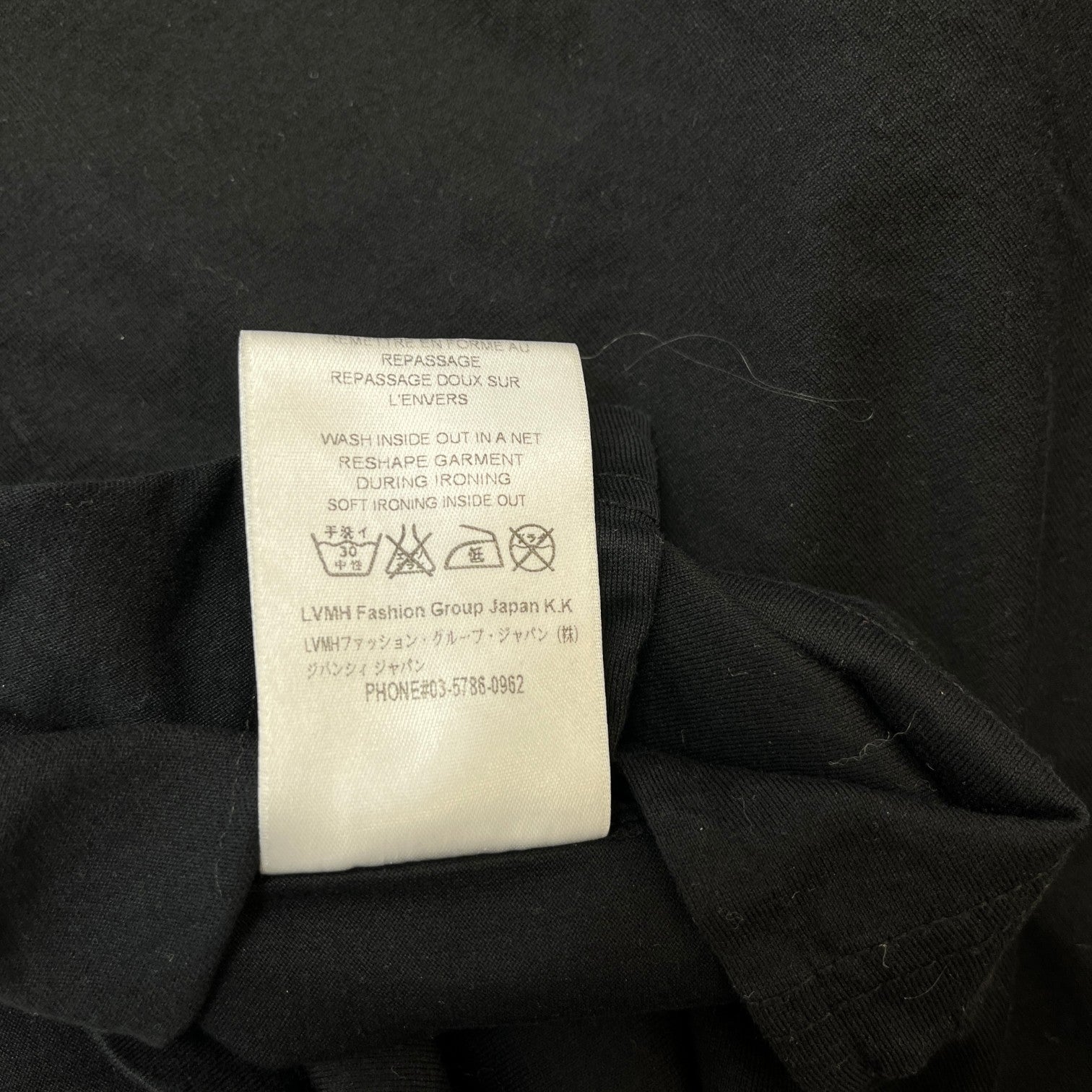 Men's Patch Logo Distressed T-Shirt Black Size L