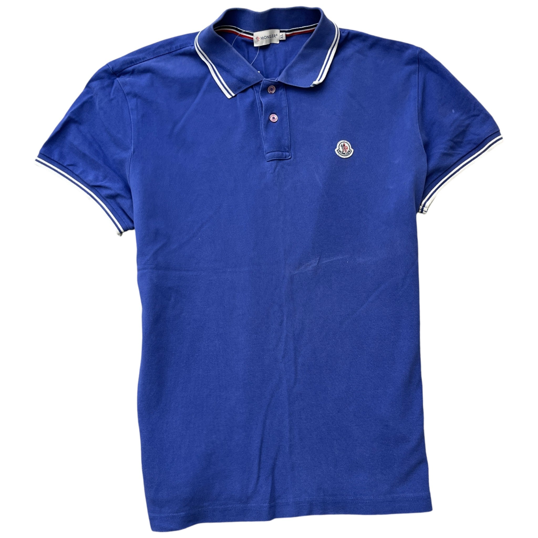 Men's Maglia Manica Corta Polo Shirt Blue Size L