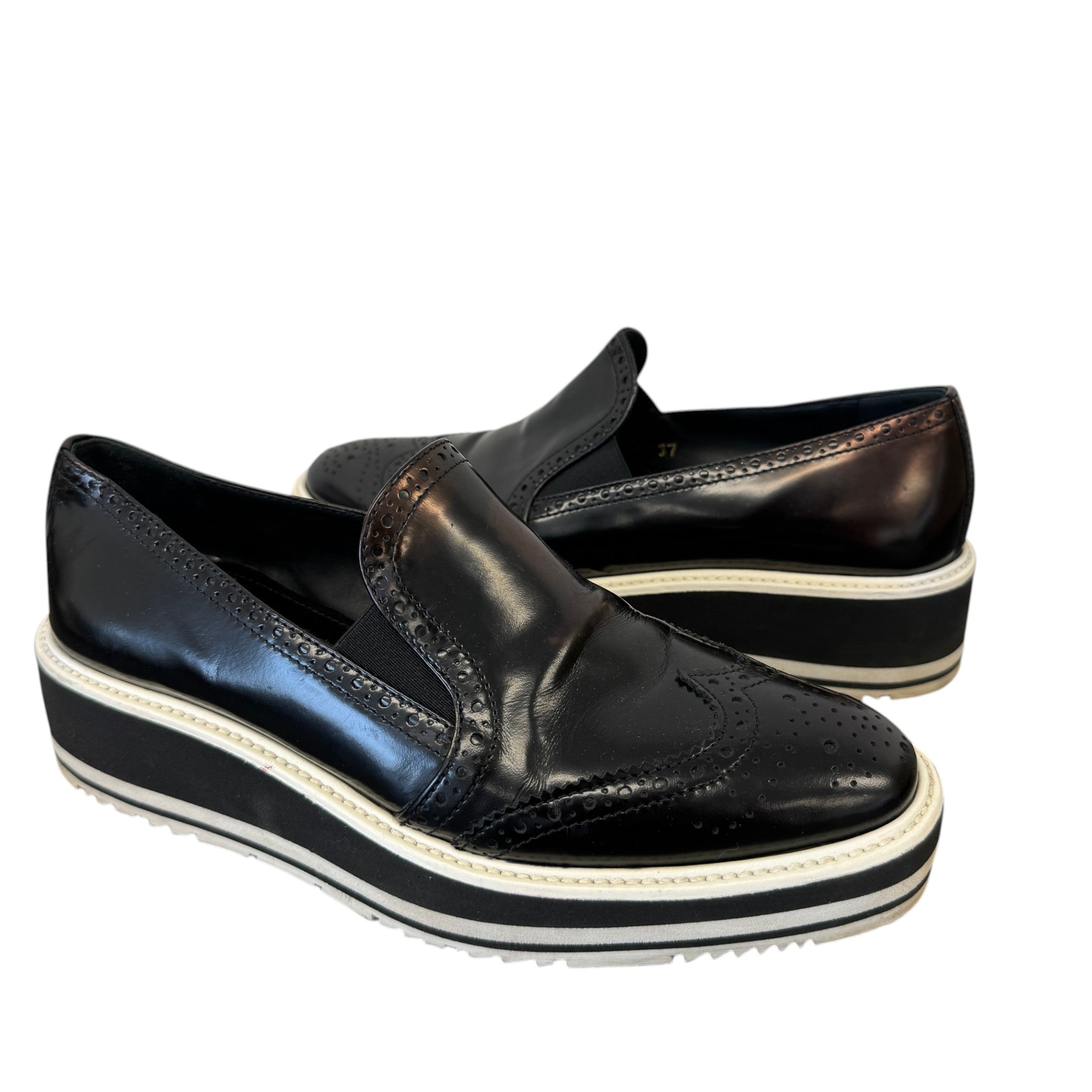 Women's Lasercut Loafers Black Size EU 37 / UK 4