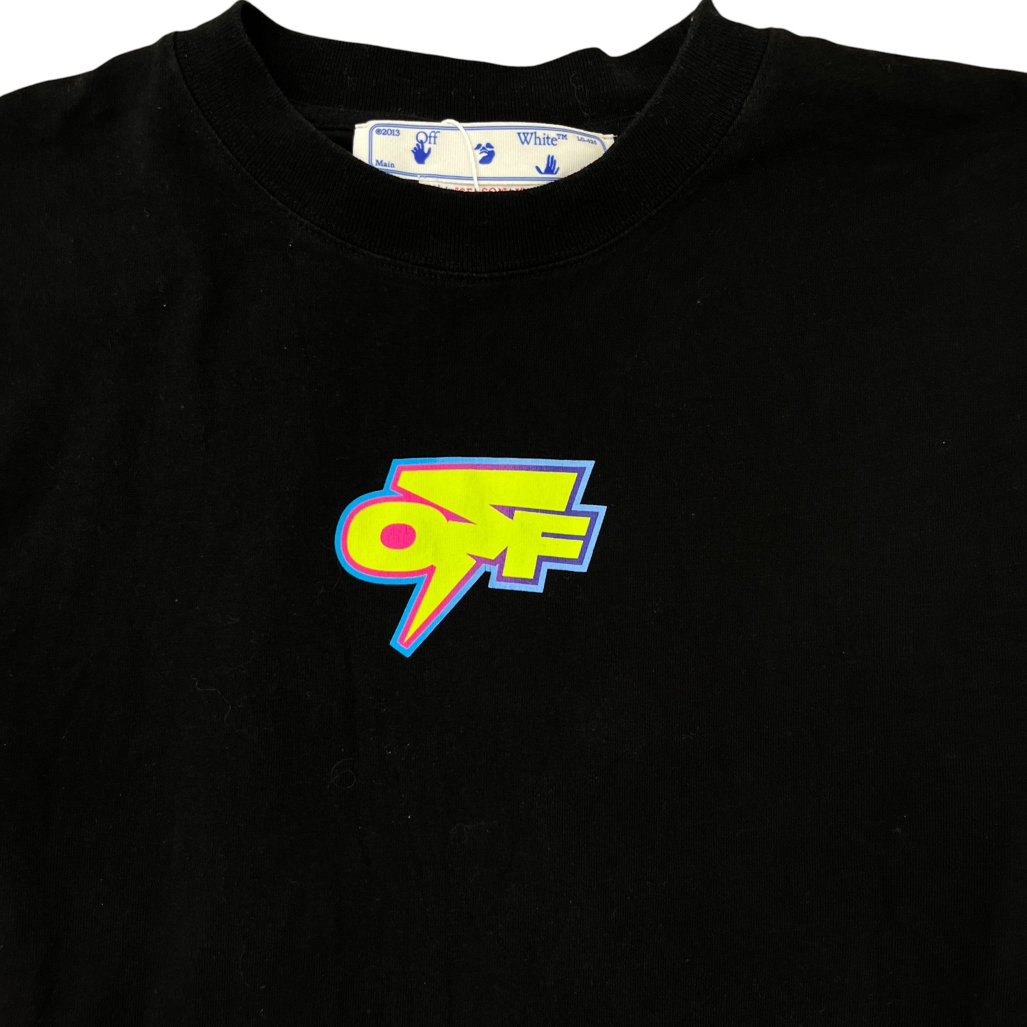 Men's Degrade Thunder Logo T-Shirt Black Size M