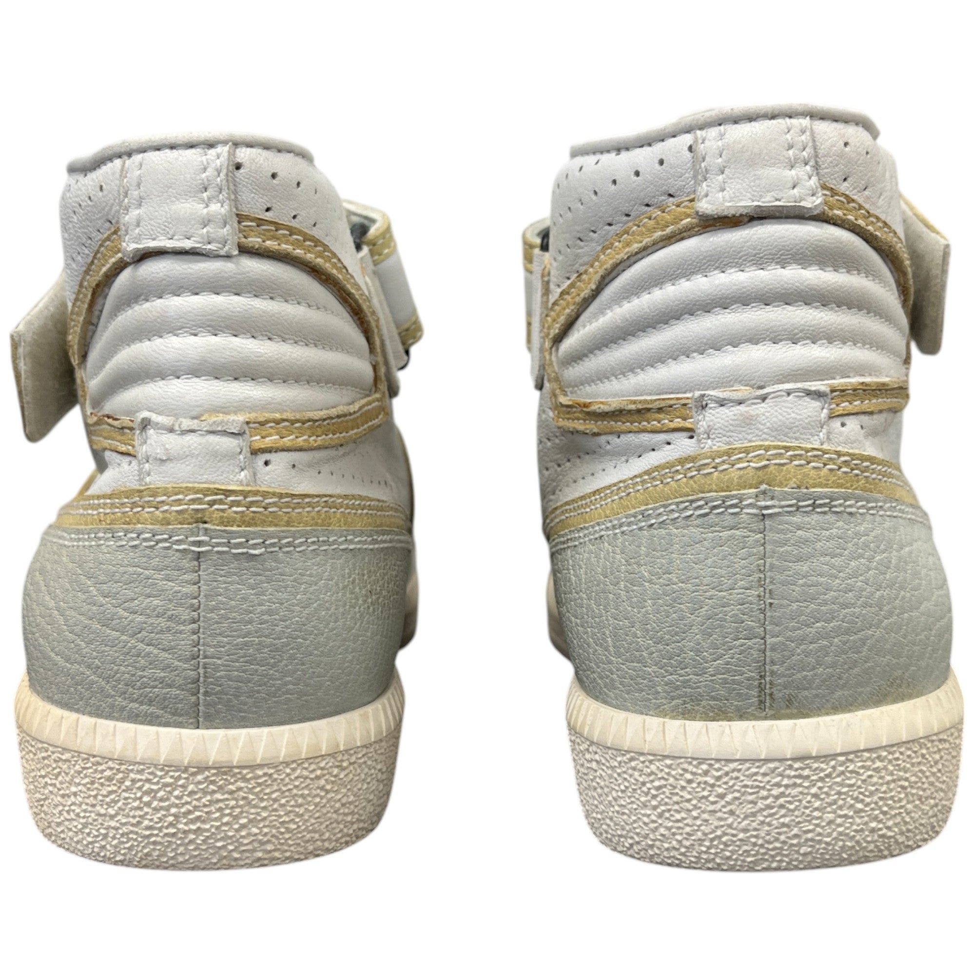 Men's Leather Trim High Trainers Green Size EU 42 / UK 8