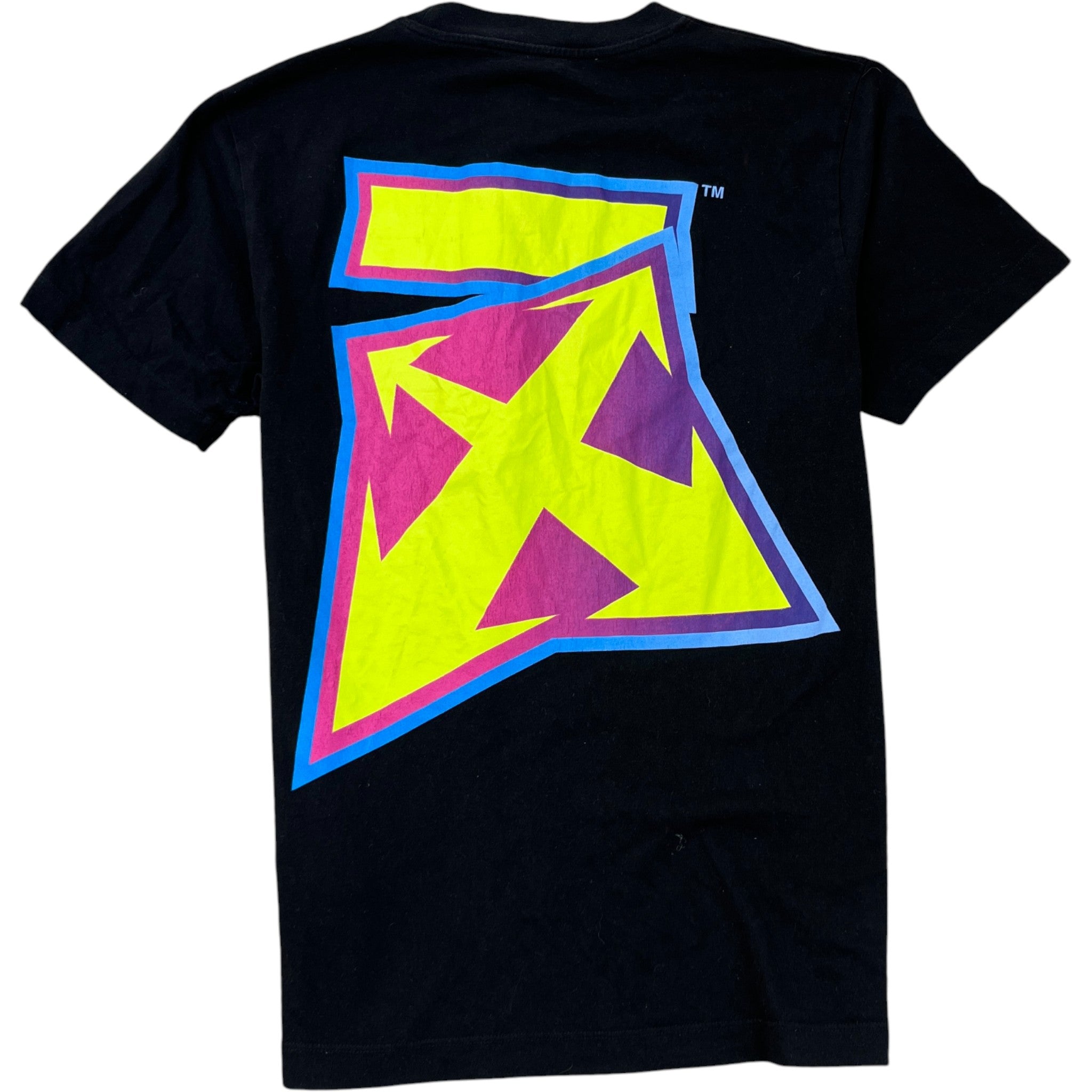 Men's Degrade Thunder Logo T-Shirt Black Size M