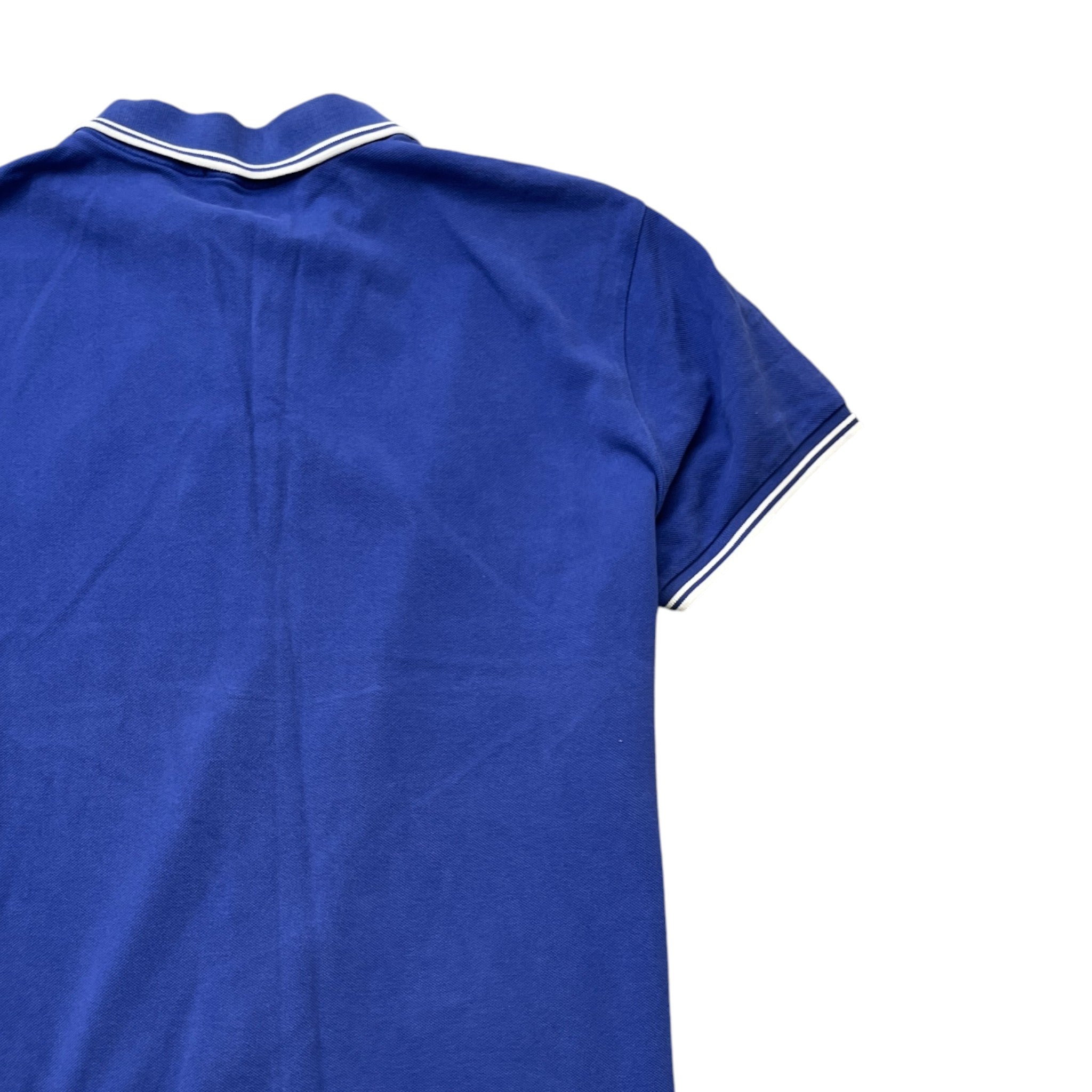 Men's Maglia Manica Corta Polo Shirt Blue Size L