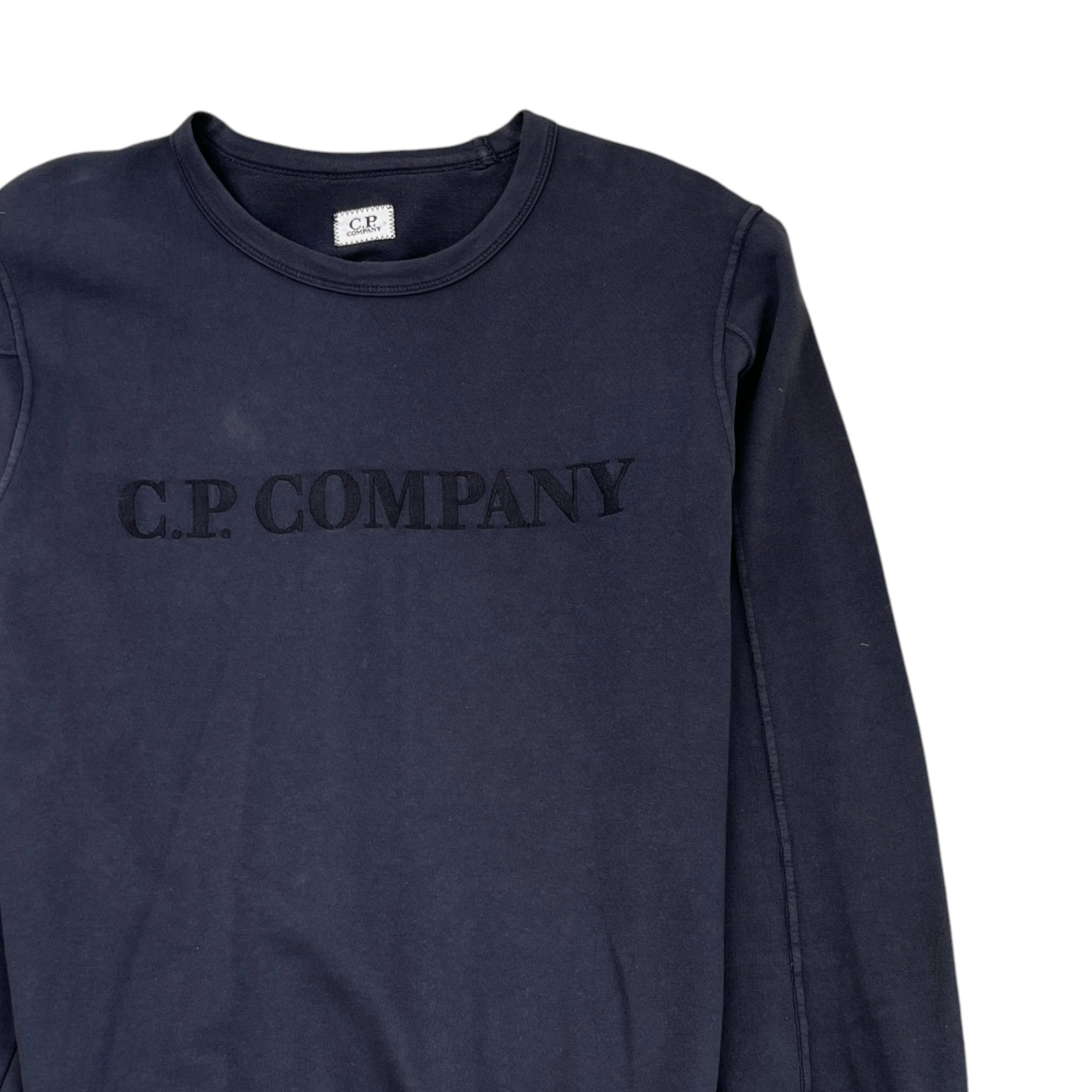 Men's Embroidered Logo Sweatshirt Navy Size S