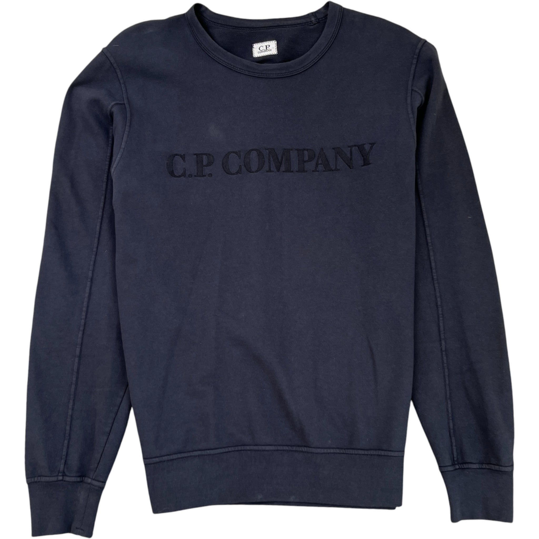 Men's Embroidered Logo Sweatshirt Navy Size S