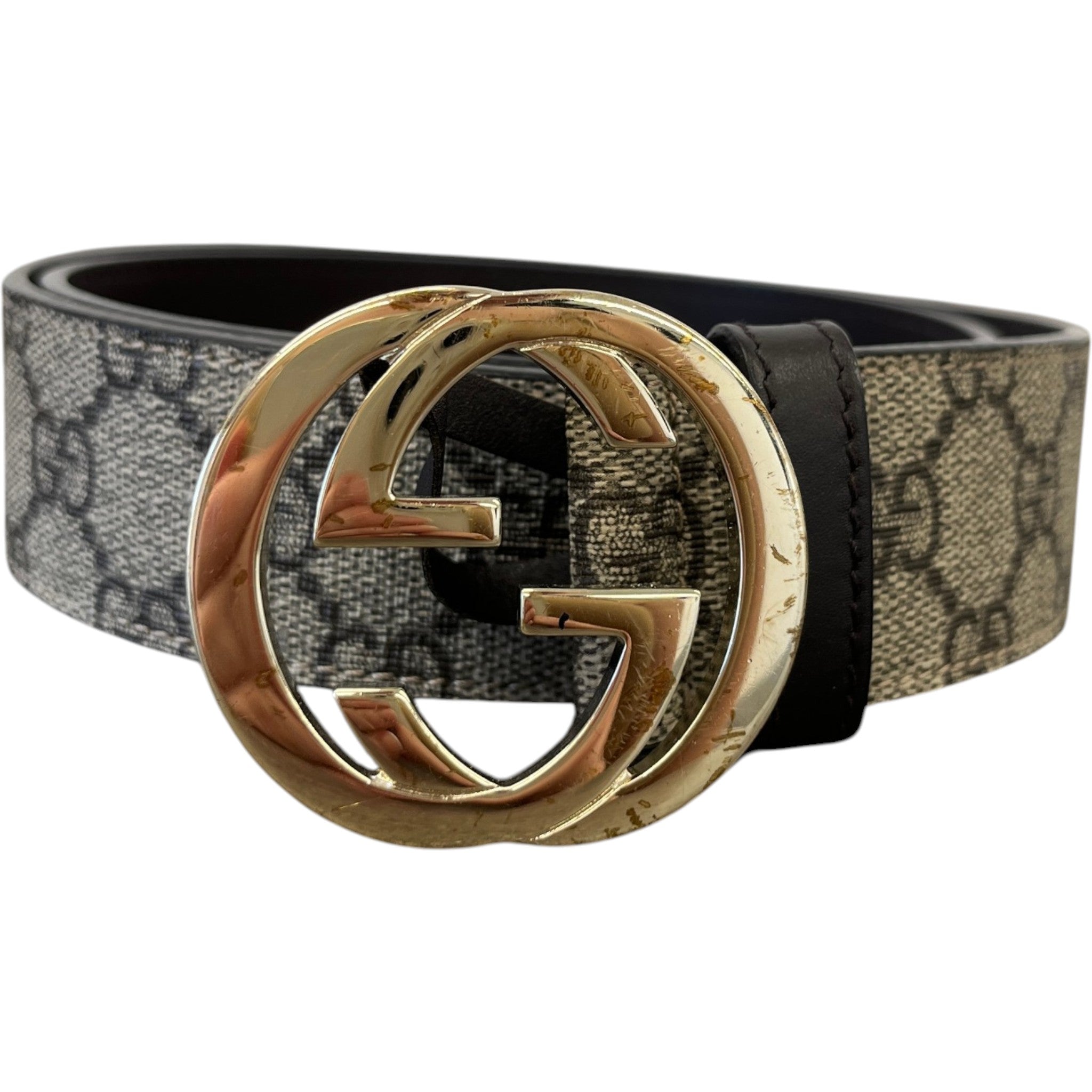 Men's Gg Supreme Belt Beige Size 75CM / UK 6